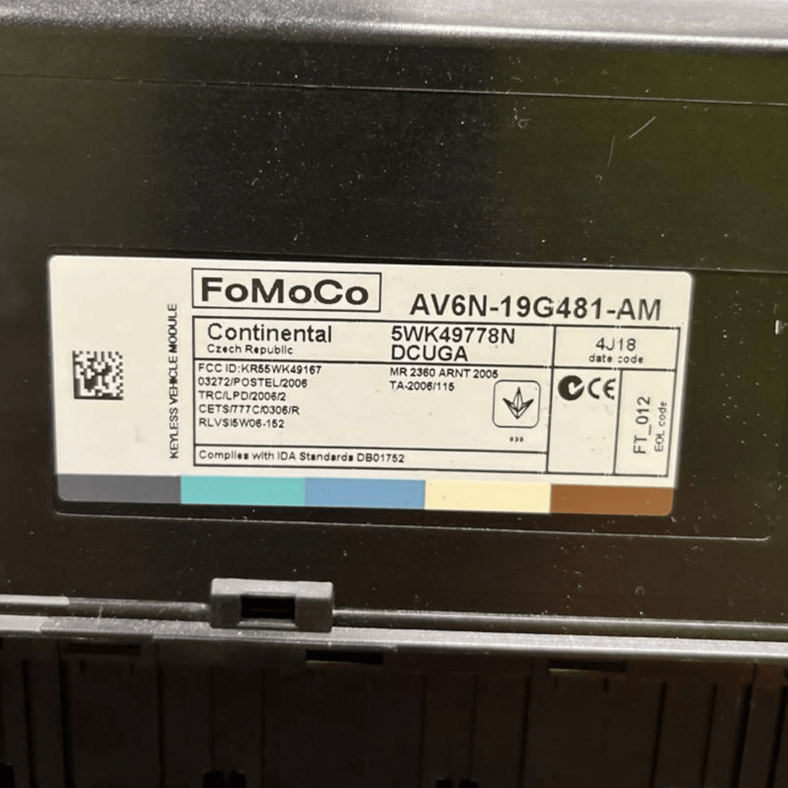 Centralina comfort Ford Kuga / S - max (2012 - 2019) cod.AV6N - 19G481 - AM - F&P CRASH SRLS - Ricambi Usati