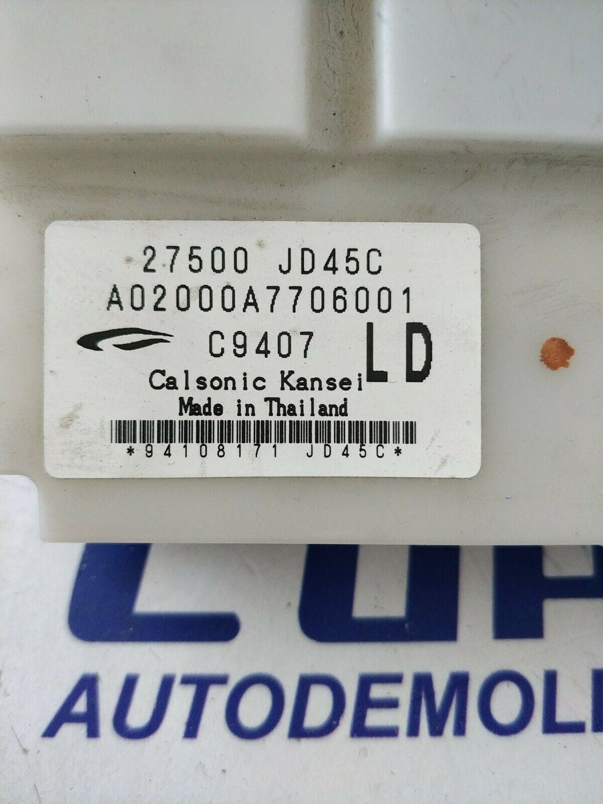 Centralina Controllo Aria Condizionata Clima A/C Automatica Bizona 27500-Jd45C - F&P CRASH SRLS - Ricambi Usati