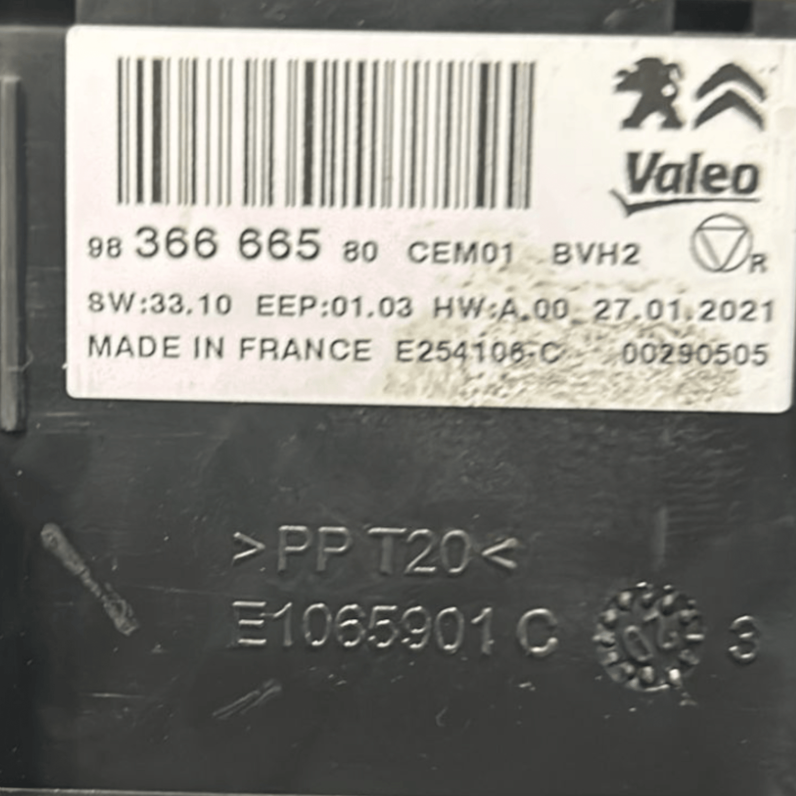 centralina Controllo Clima Citroen C3 III cod:9836666580 (2016 >) - F&P CRASH SRLS - Ricambi Usati