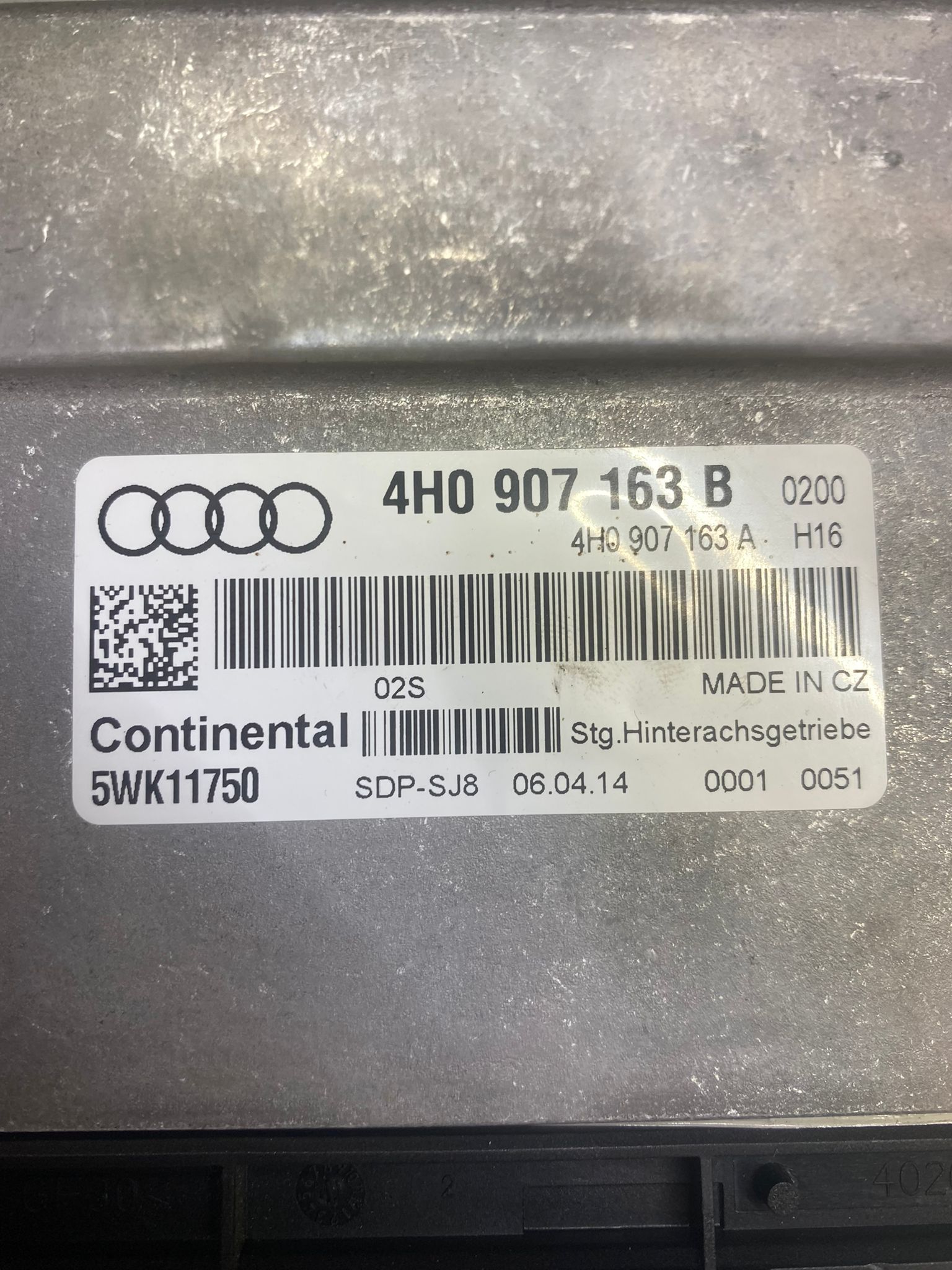 Centralina controllo differenziale Audi A8 4H 4.2 Diesel (2009 - 2018) COD:4H0907163B - F&P CRASH SRLS - Ricambi Usati