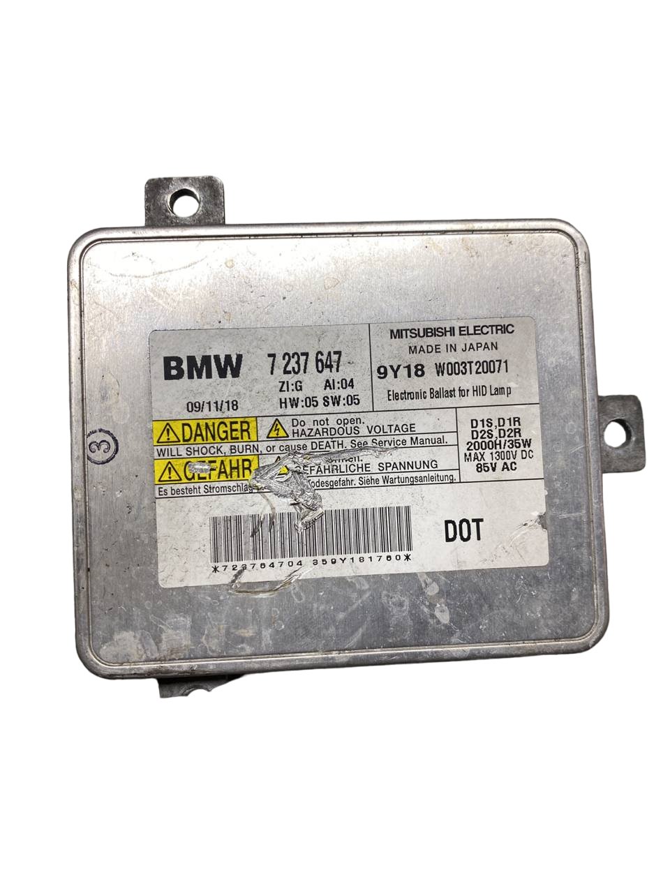 Centralina controllo faro sinistro Bmw 740i (f02 - 2015) cod:7237647 - F&P CRASH SRLS - Ricambi Usati