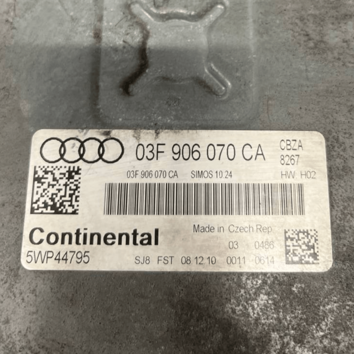 Centralina Ecu Motore Audi A1 8X 1.2 Benzina (2010 al 2018) cod: 03F906070CA - F&P CRASH SRLS - Ricambi Usati
