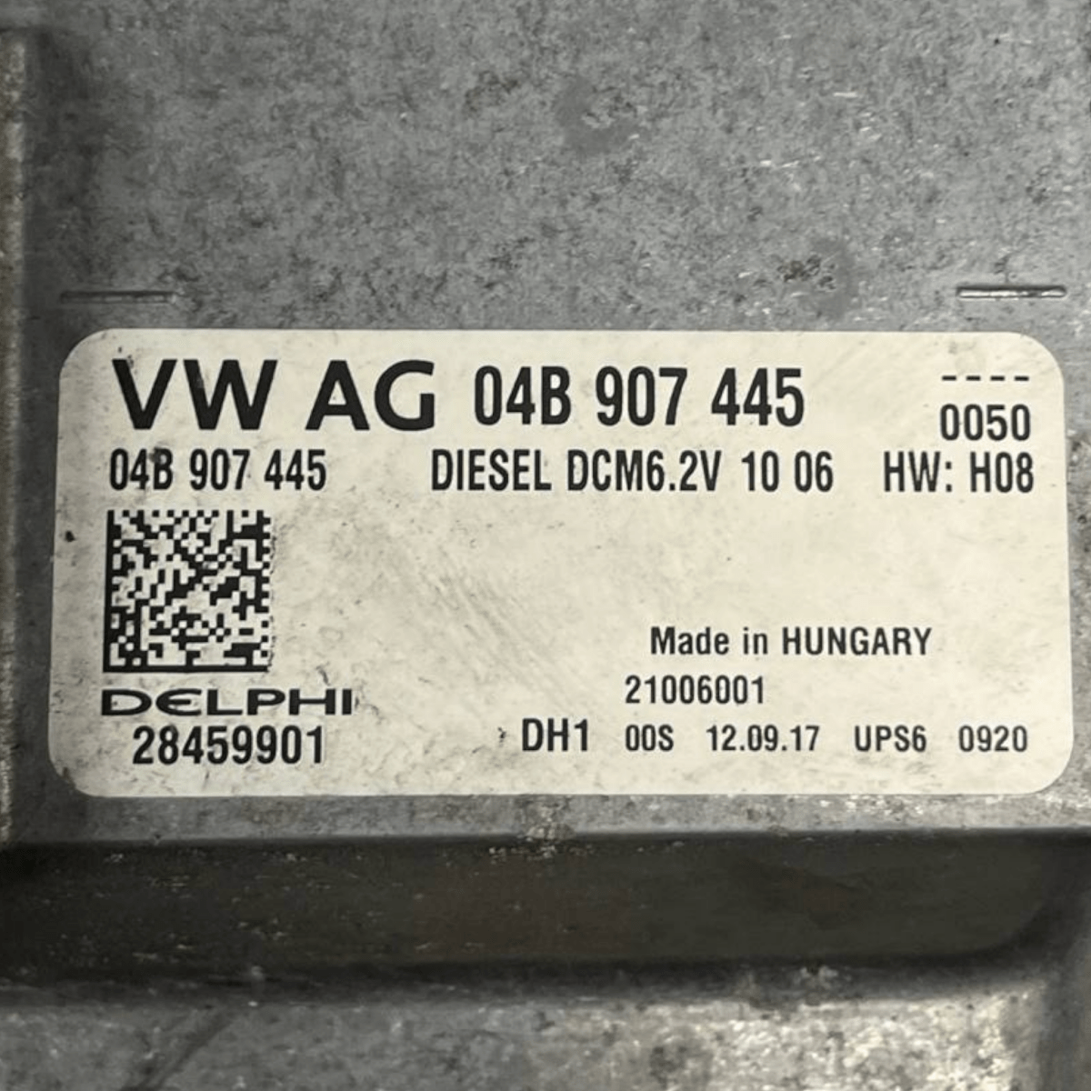 Centralina Ecu Motore Audi A1 8X 1.4 Diesel (2010 al 2018) cod: 04B907445 - F&P CRASH SRLS - Ricambi Usati