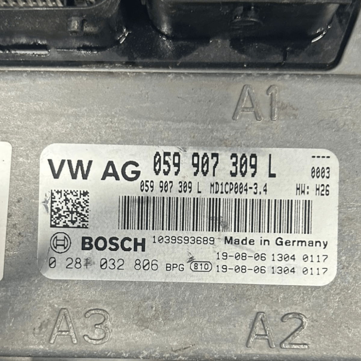 Centralina ecu motore audi q8 3.0 diesel / hybrid cod:059907309L (2018 >) - F&P CRASH SRLS - Ricambi Usati