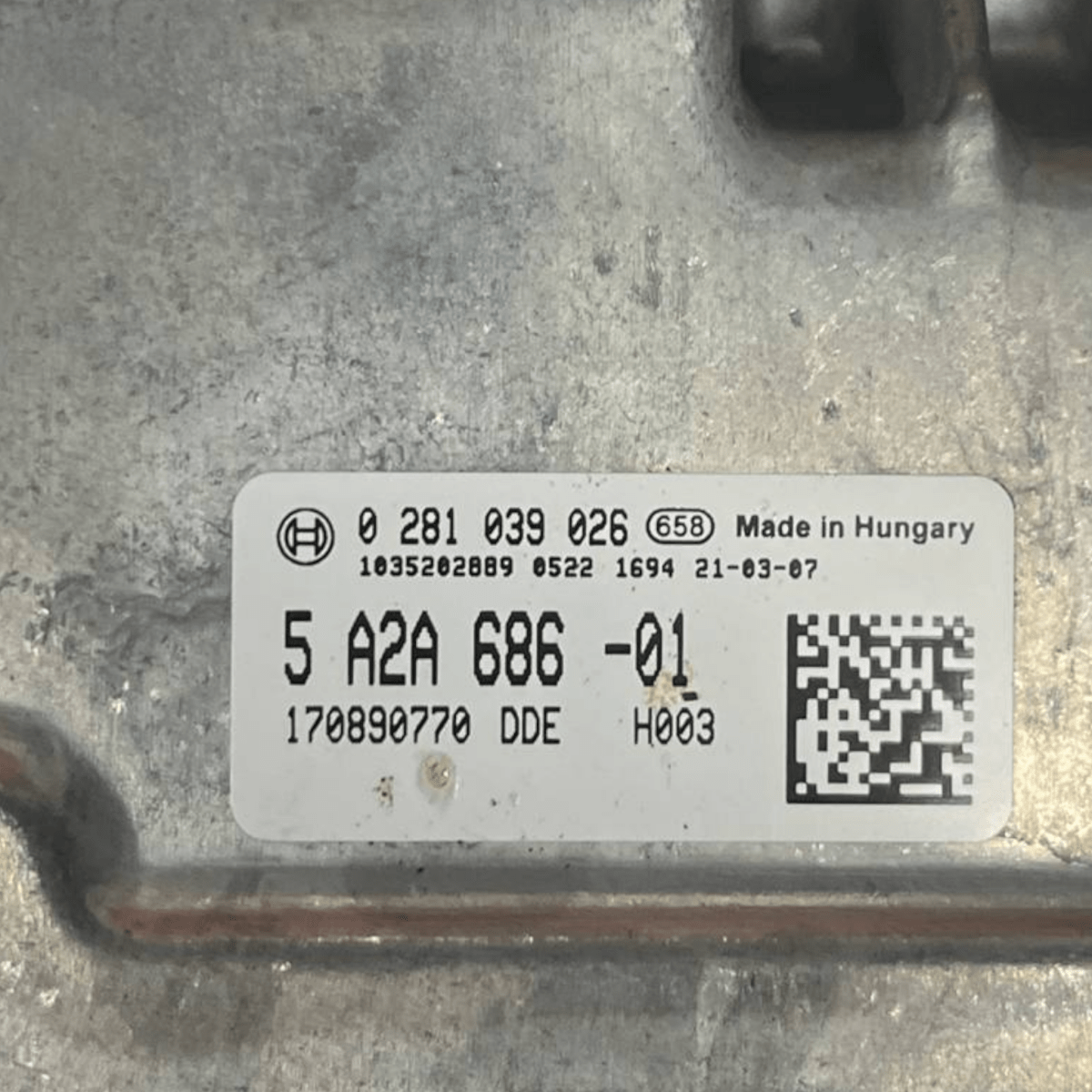 Centralina Ecu Motore Bmw X1 F48 2.0 Diesel (2015 al 2022) cod: 5A2A686 - 01 / cod: 0281039026 - F&P CRASH SRLS - Ricambi Usati