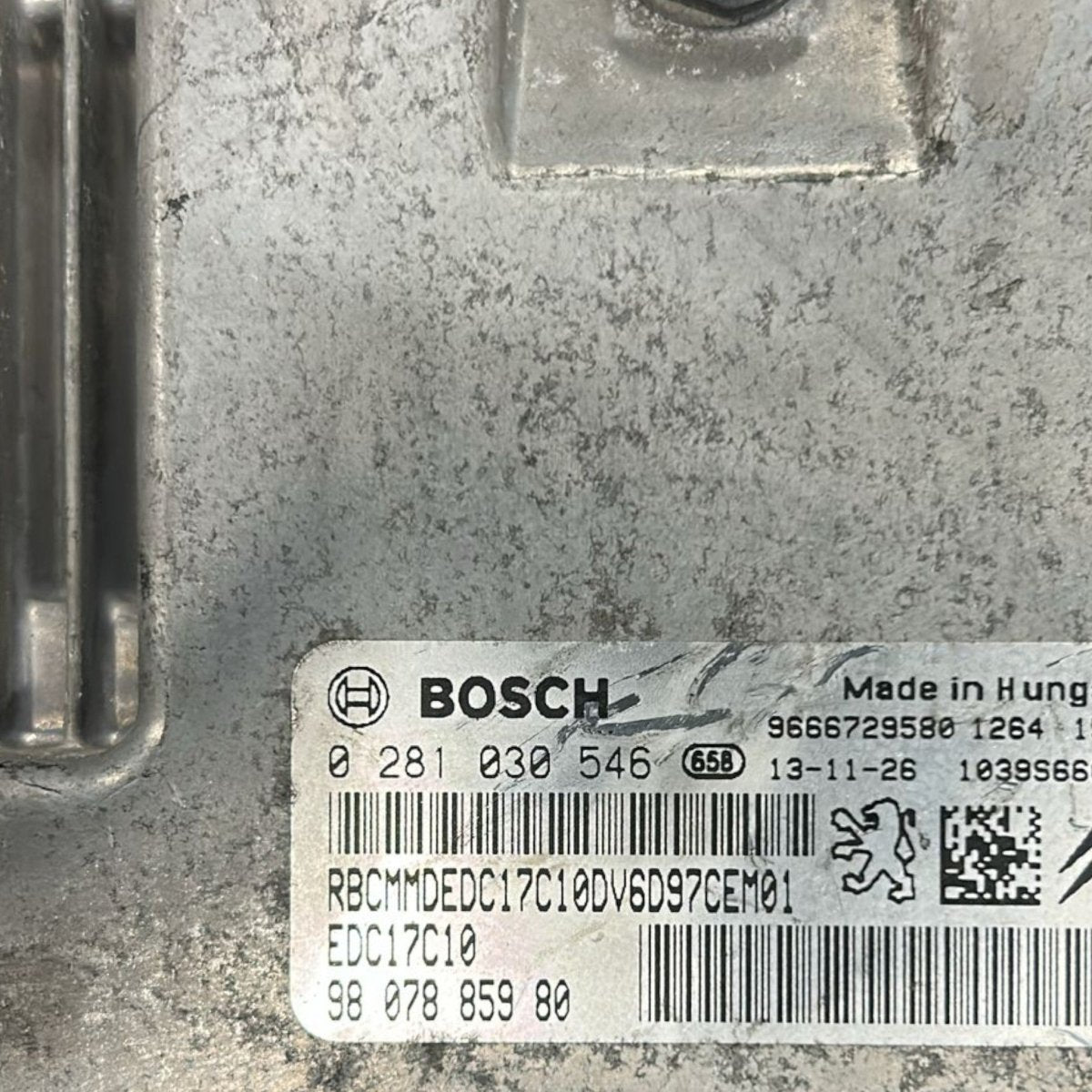 Centralina ecu motore citroen berlingo 1.6 diesel cod:9807885980 (2008 > 2018) - F&P CRASH SRLS - Ricambi Usati