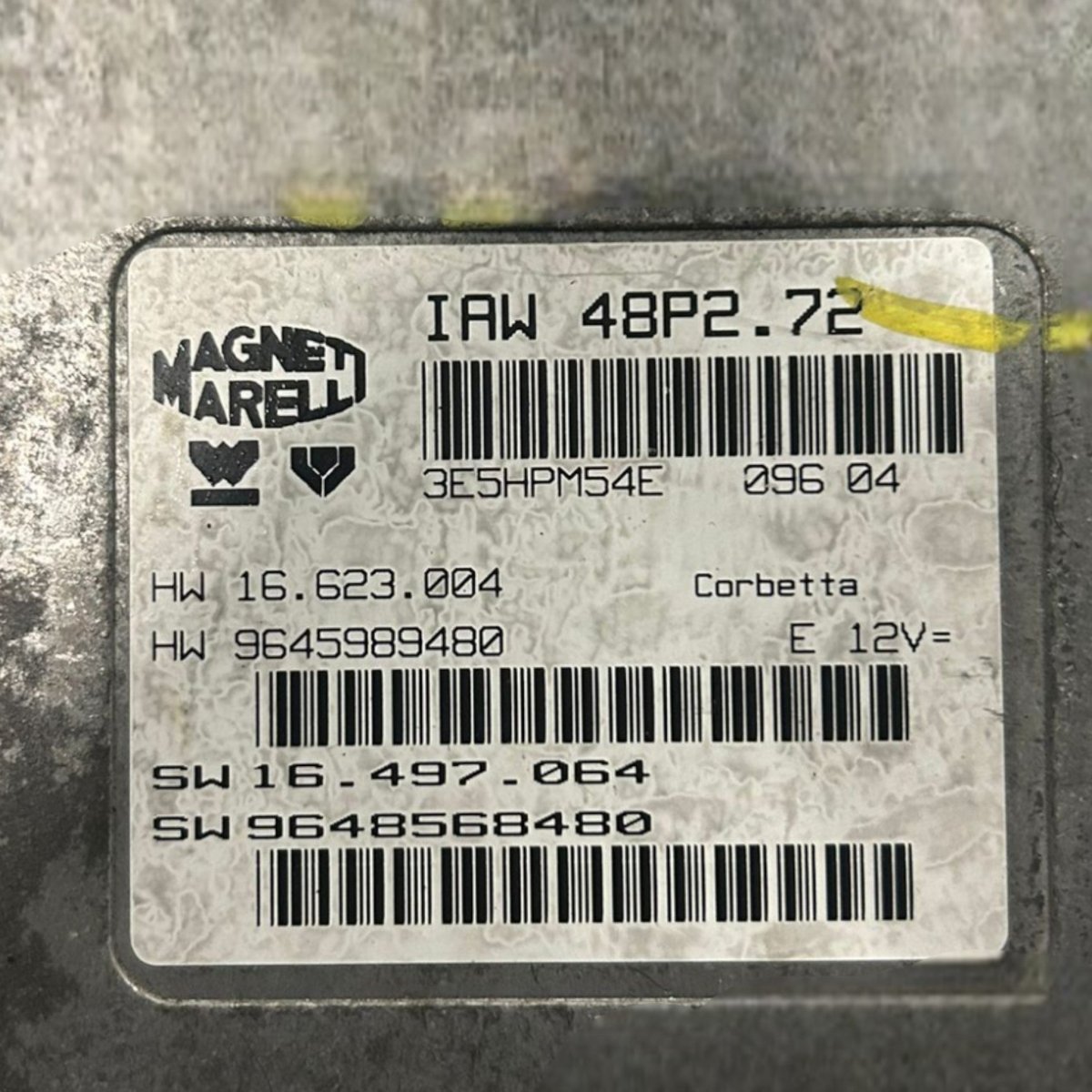 Centralina ecu motore citroen c3 1.1 benzina cod:9645989480 (2002 > 2009) - F&P CRASH SRLS - Ricambi Usati