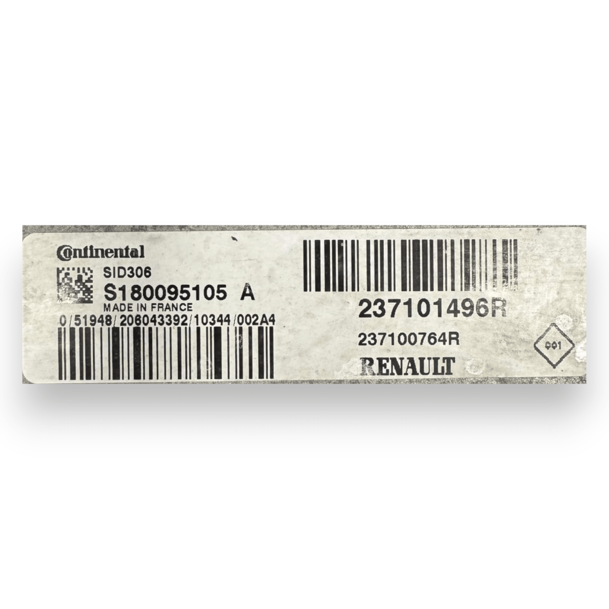 Centralina ecu motore Dacia Duster 1.5 diesel (4x4) cod.237101496R (2010 - 2017) - F&P CRASH SRL - Ricambi Usati
