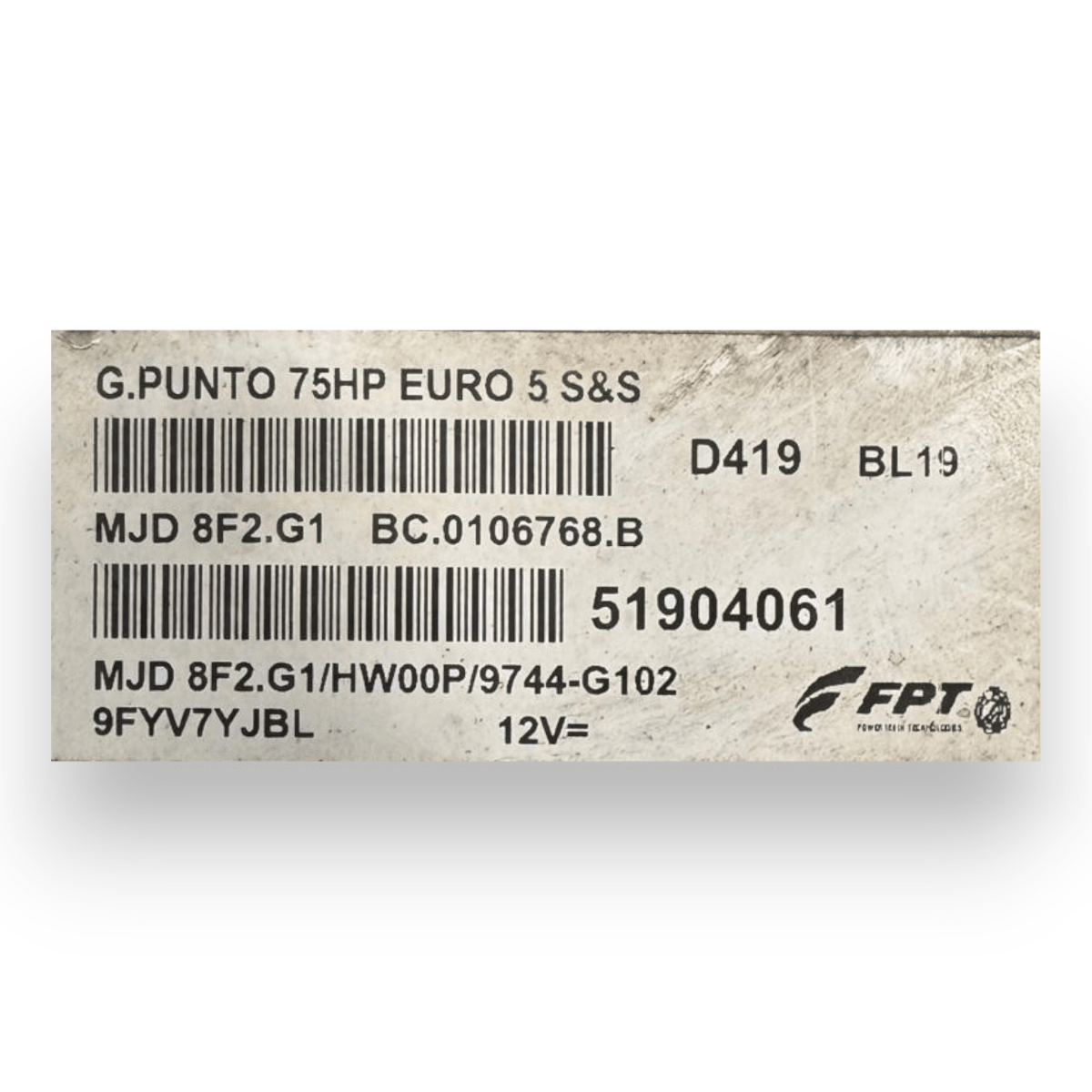 Centralina ecu motore Fiat Grande Punto 1.3 diesel cod.51904061 (2005 - 2018) - F&P CRASH SRL - Ricambi Usati
