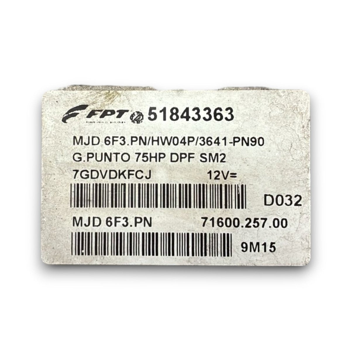 Centralina ecu motore fiat grande punto cod . 51843363 1.3 diesel (2005 > 2018) - F&P CRASH SRL - Ricambi Usati