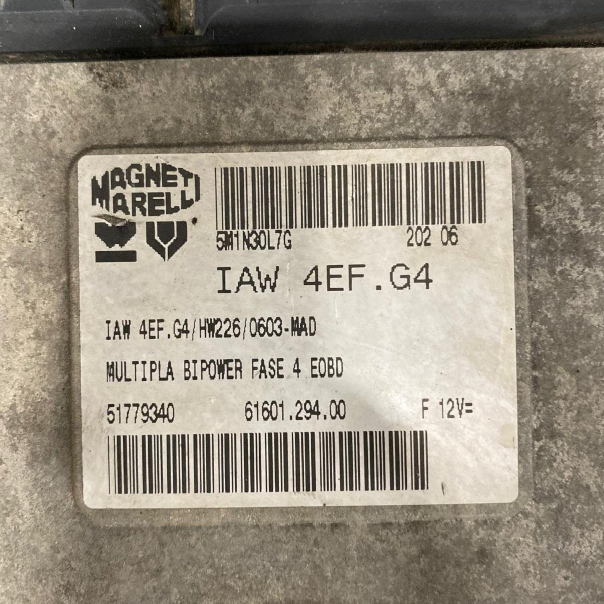 Centralina ecu motore Fiat Multipla 1.6 benzina (2004 - 2010) cod: iaw4efg4 - F&P CRASH SRLS - Ricambi Usati