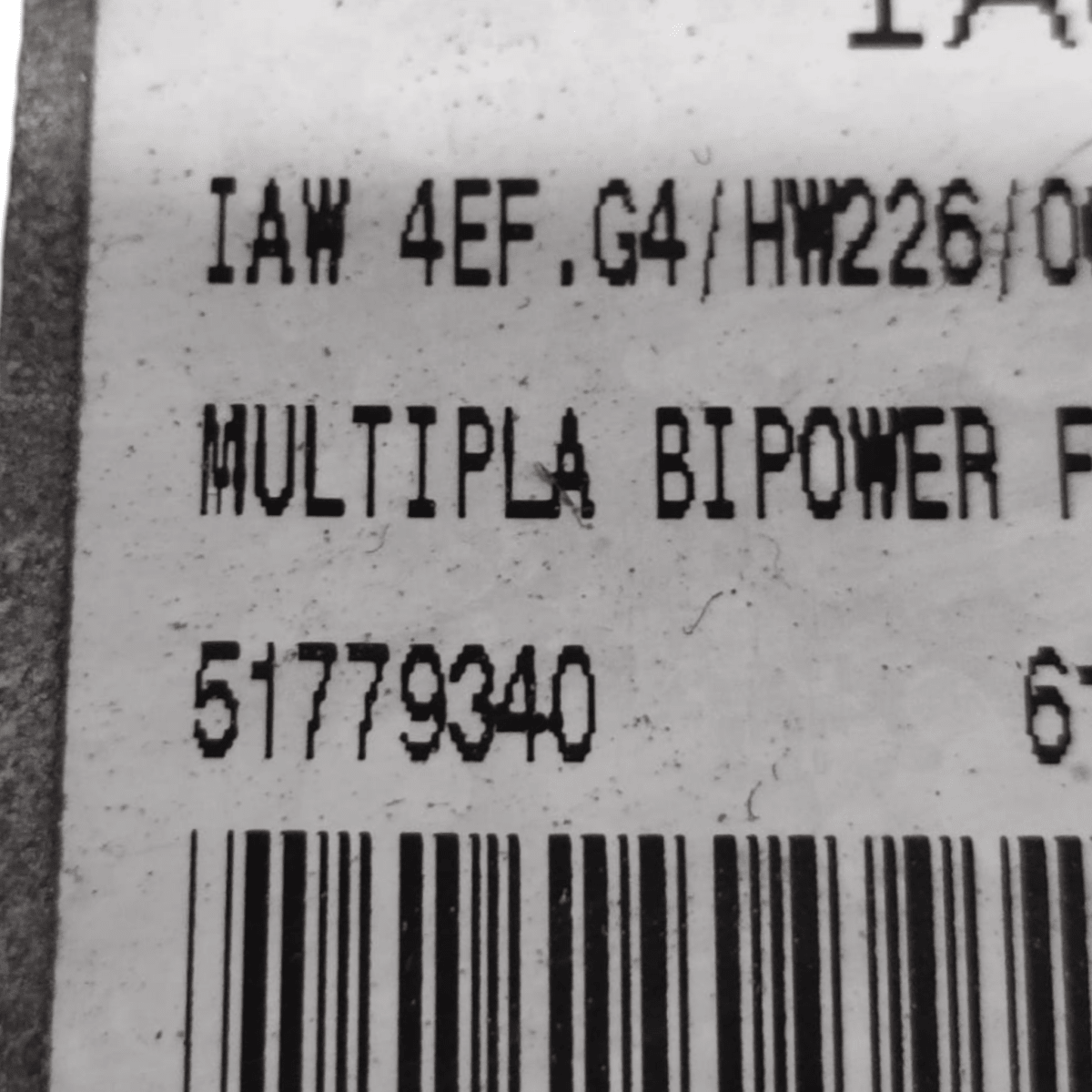 Engine ECU control unit fiat multipla 1.9 diesel code: 51779340 (2004 - 2010) - F&P CRASH SRL - Used Parts