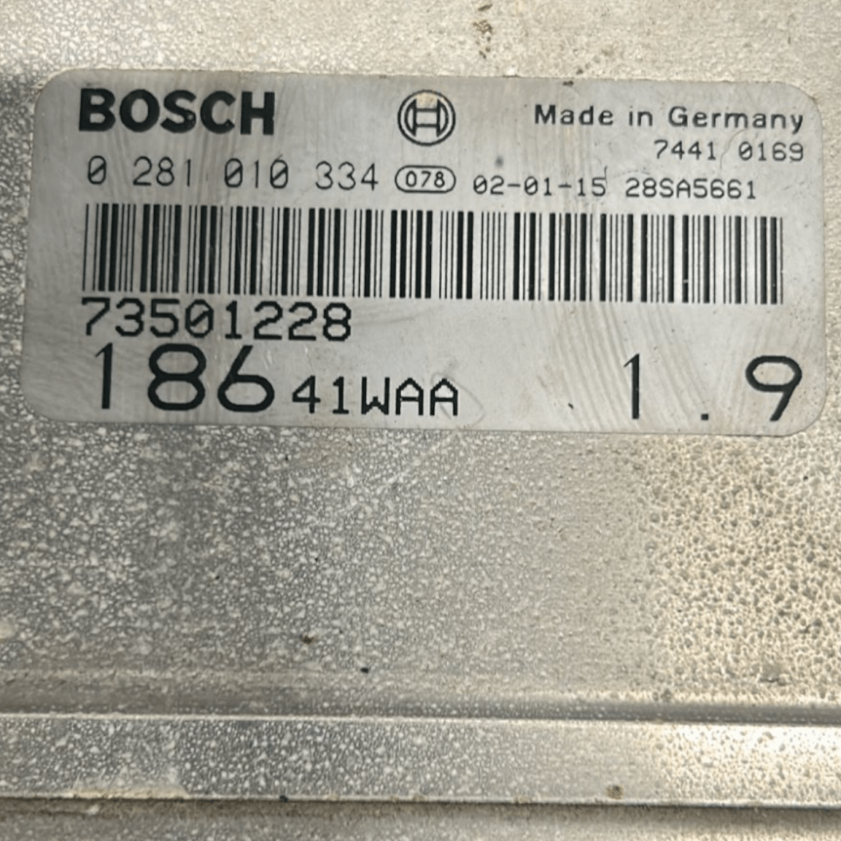 Centralina ecu motore fiat multipla I 1.9 diesel cod:73501228 (1998 > 2003) - F&P CRASH SRLS - Ricambi Usati