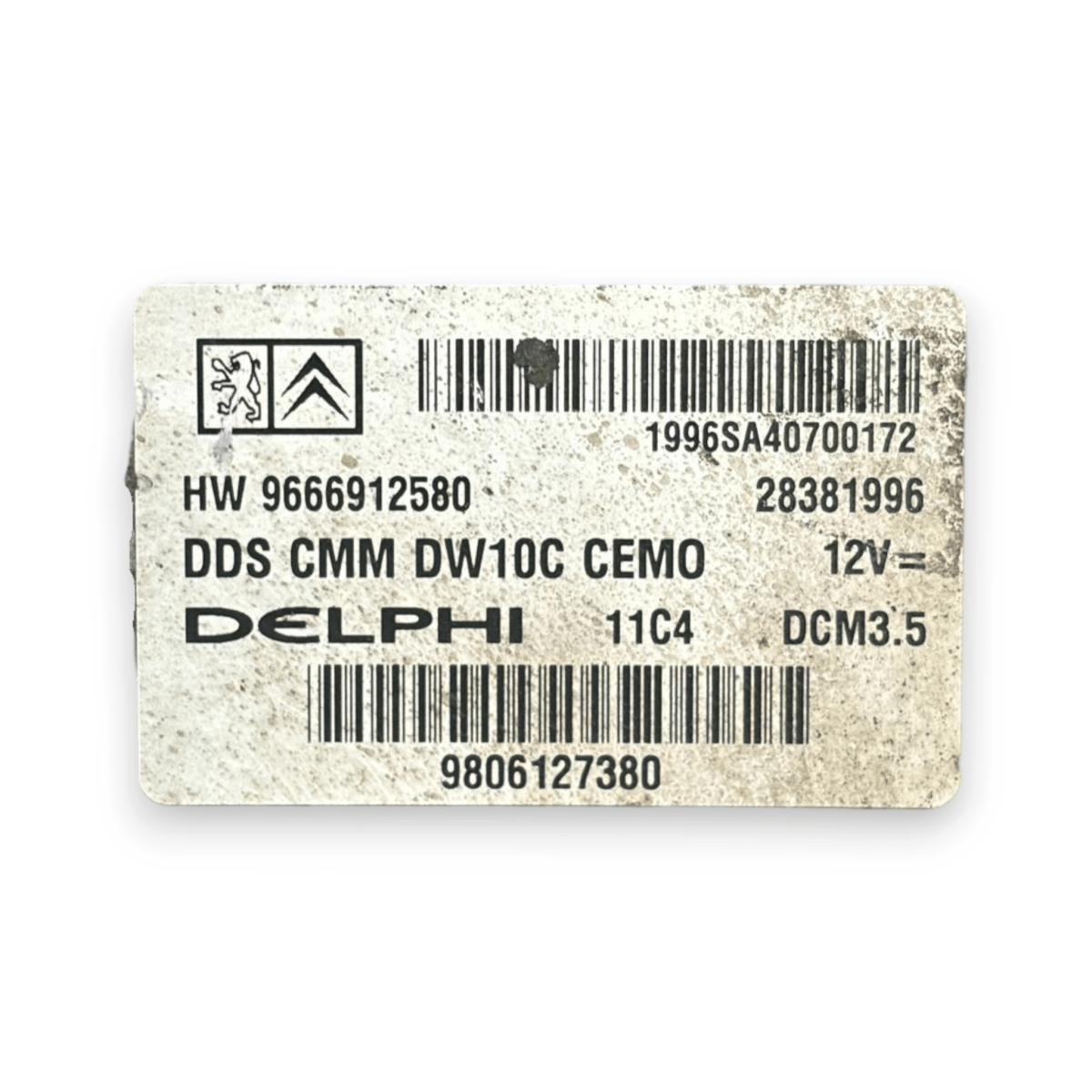 Centralina ecu motore fiat scudo II 2.0 diesel cod:9666912580 (2007 - 2016) - F&P CRASH SRL - Ricambi Usati