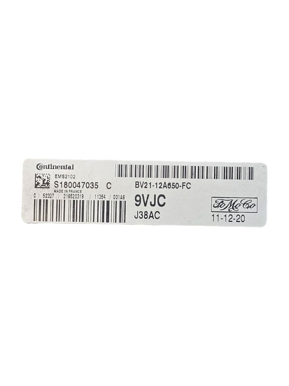 Centralina ECU Motore Ford Fiesta VI 1.2 Benzina Cod:BV2112A650FC (2008 - 2017) - F&P CRASH SRLS - Ricambi Usati