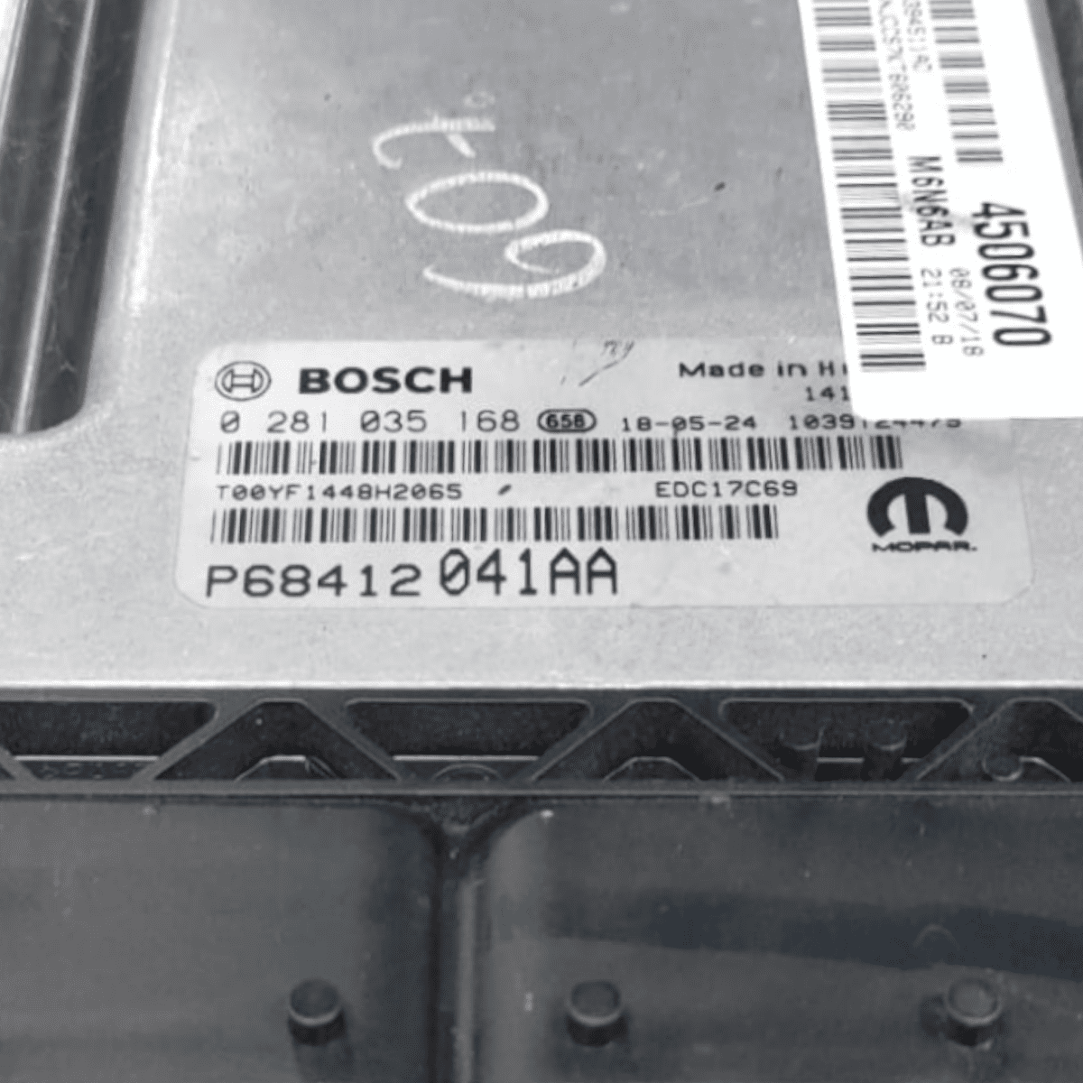 Centralina ecu motore jeep compass 1.6 diesel cod: p68412041aa (2016 - ) - F&P CRASH SRL - Ricambi Usati
