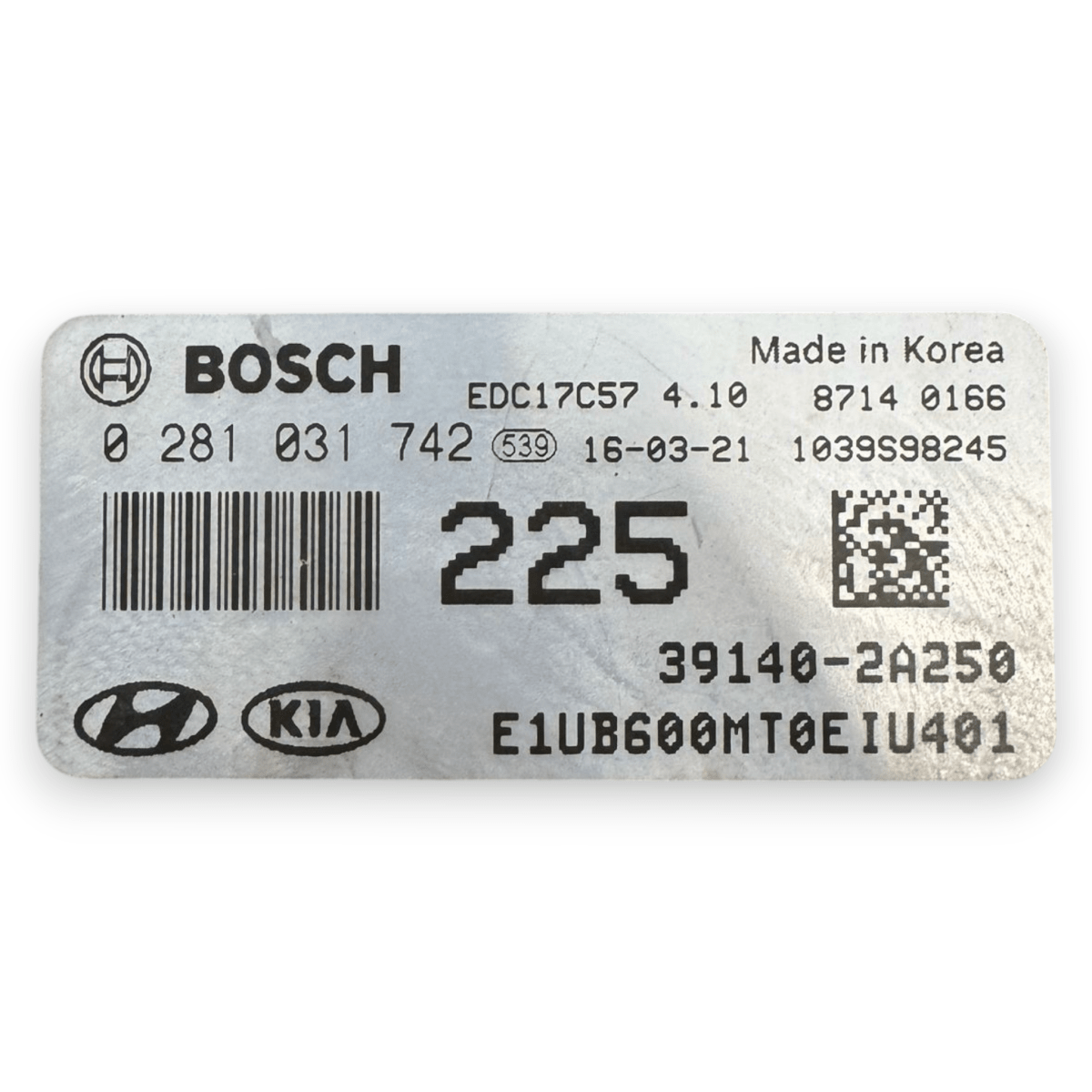 Centralina ecu motore Kia Rio (UB) 1.4 diesel cod.39140 - 2A250 (2011 - 2017) - F&P CRASH SRL - Ricambi Usati
