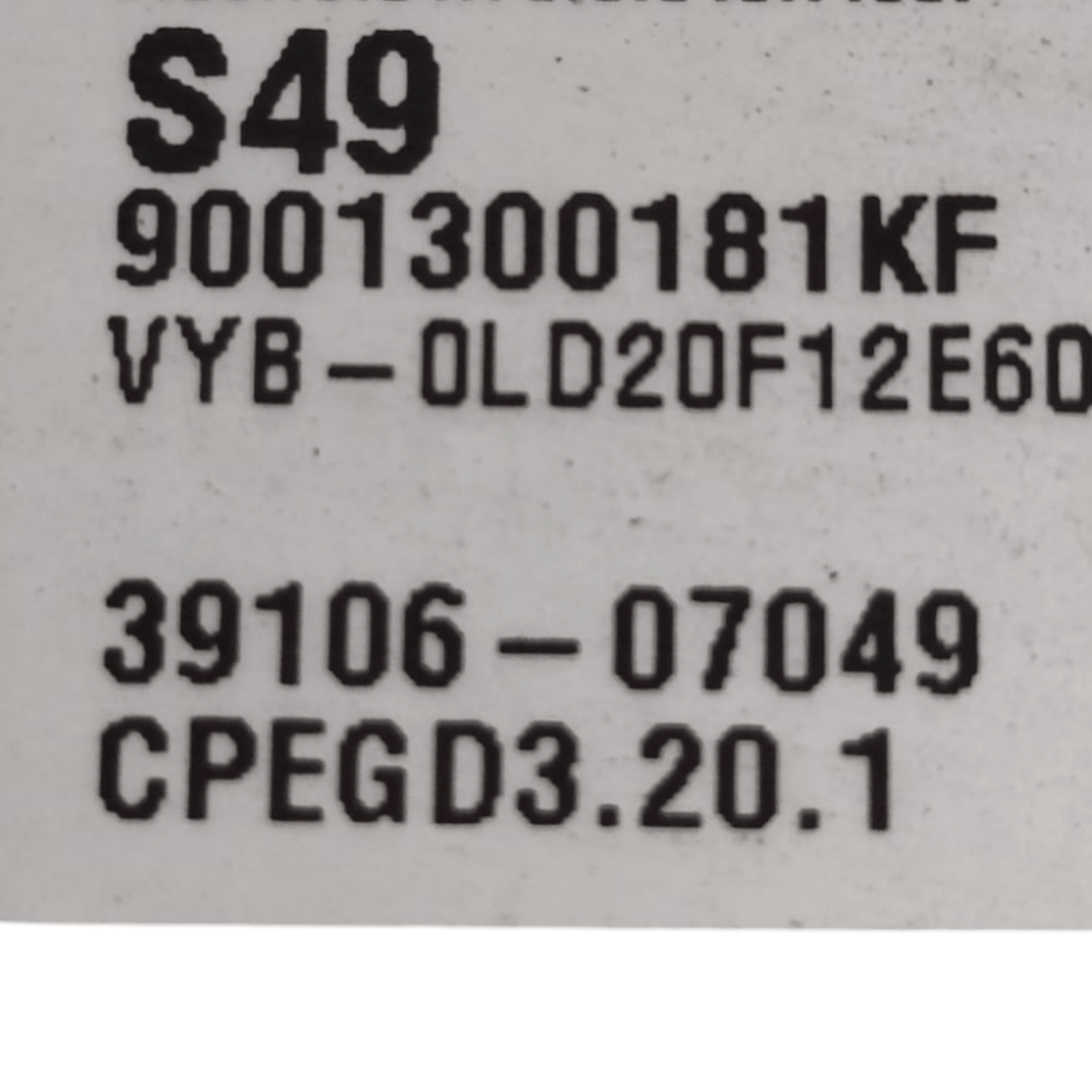 Centralina Ecu Motore Kia Stonic 1.0 Benzina COD: 3910607049 (2017>) - F&P CRASH SRLS - Ricambi Usati