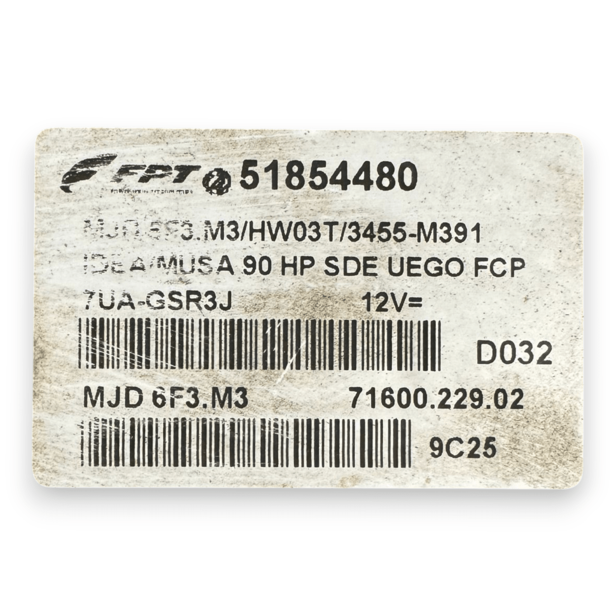 Centralina ecu motore Lancia Musa 1.3 diesel cod.51854480 (2004 - 2012) - F&P CRASH SRL - Ricambi Usati