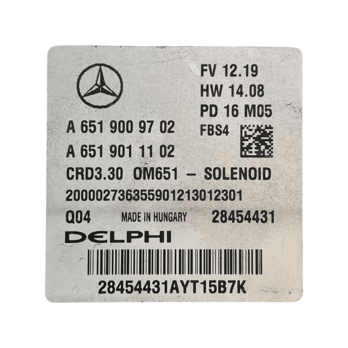 Centralina ecu motore mercedes - benz cla x117 2.0 diesel cod:a6519009702 (2013 - 2019) - F&P CRASH SRL - Ricambi Usati