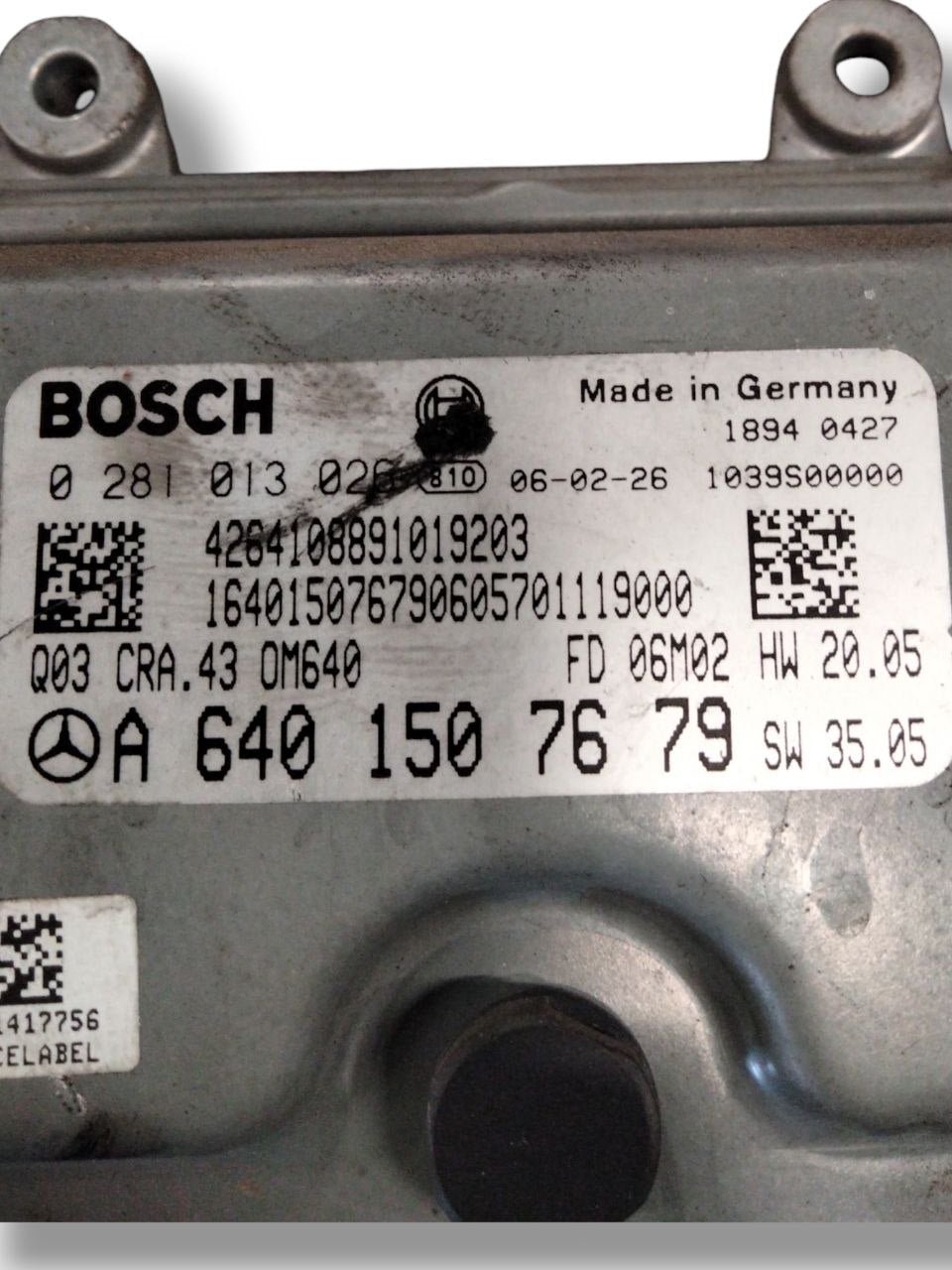 Centralina ECU Motore Mercedes-Benz Classe A W169 2.0 Diesel (2004-2012) COD:A6401507679 - F&P CRASH SRLS - Ricambi Usati