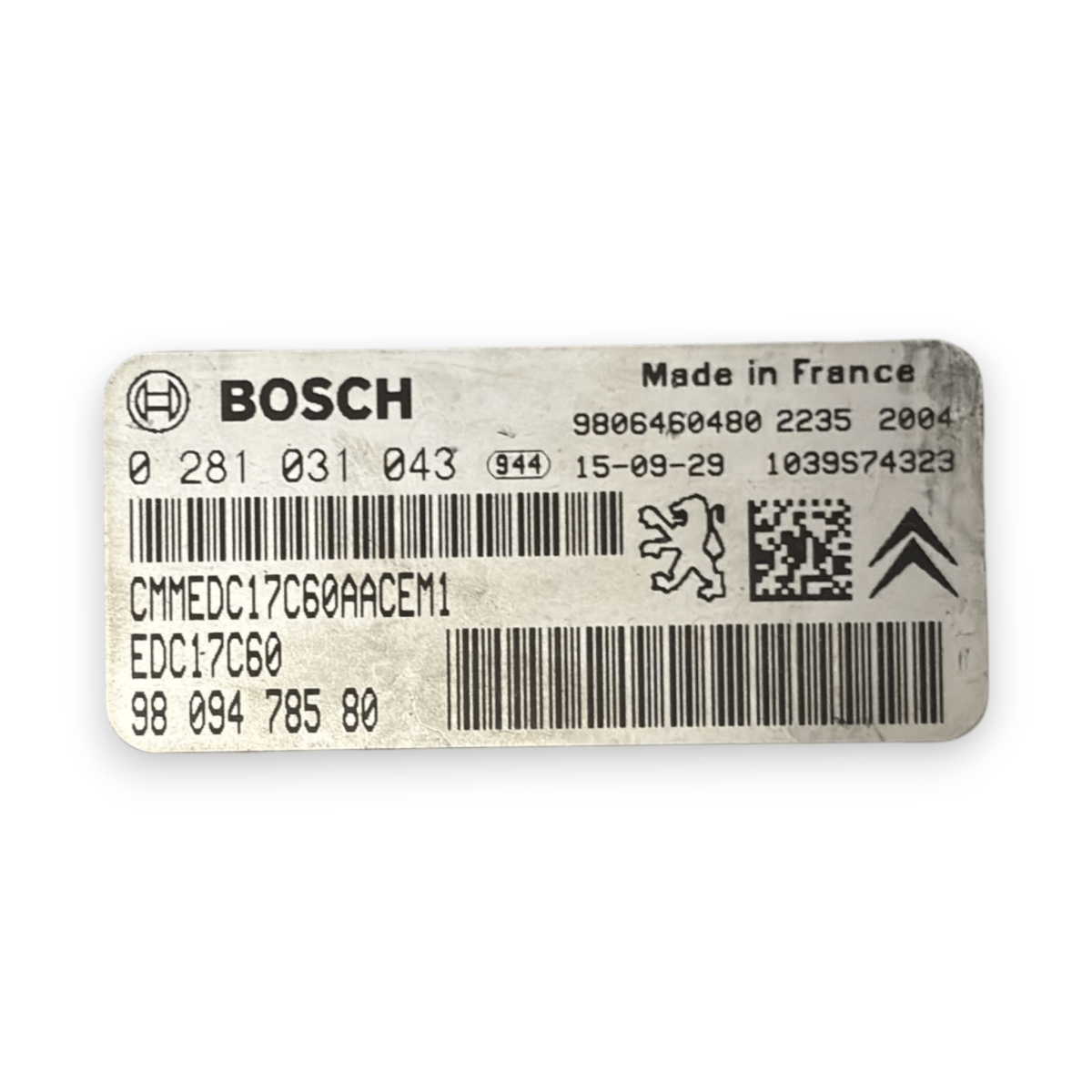 Centralina ecu motore peugeot 308 II 1.6 diesel cod:0281031043 (2013 - 2021) - F&P CRASH SRL - Ricambi Usati