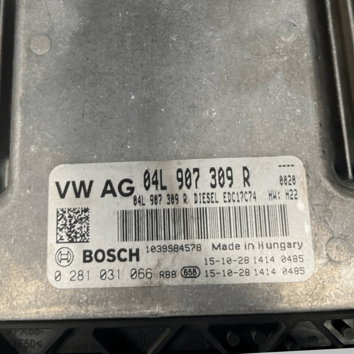 Centralina Ecu Motore Seat Leon III 2.0 Diesel (2012 al 2019) cod: 04L907309R / cod: 0281031066 - F&P CRASH SRLS - Ricambi Usati