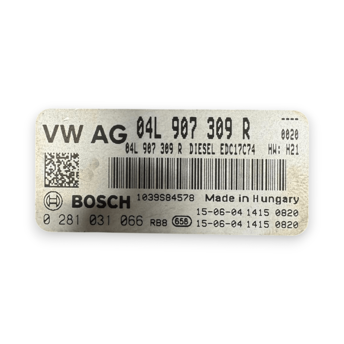 Centralina ecu motore SEAT León III 2.0 diesel cod.04L907309R (2013 - 2019) - F&P CRASH SRL - Ricambi Usati