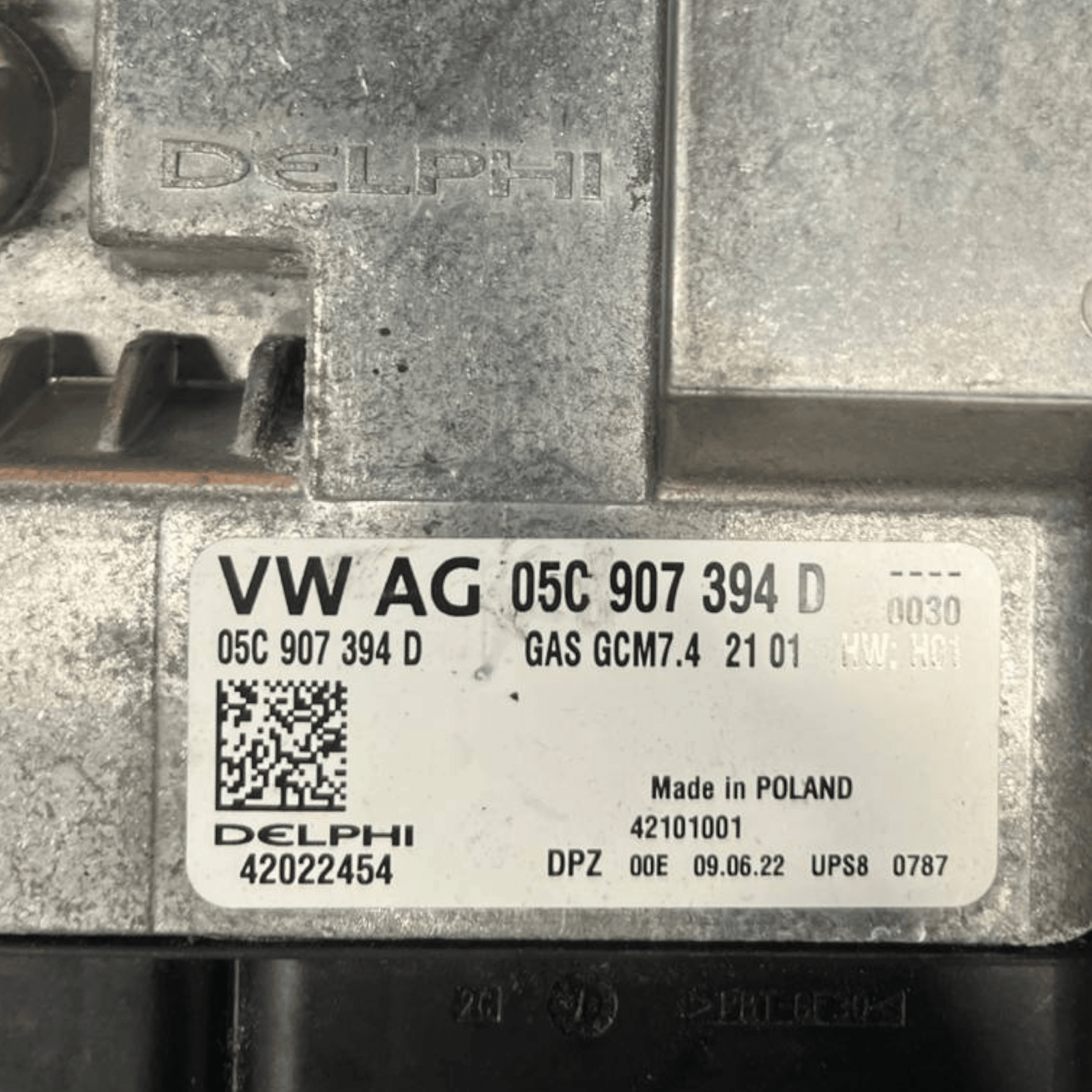 Centralina Ecu Motore Volkswagen T - Cross 1.0 Benzina (2019>) cod: 05C907394D - F&P CRASH SRLS - Ricambi Usati