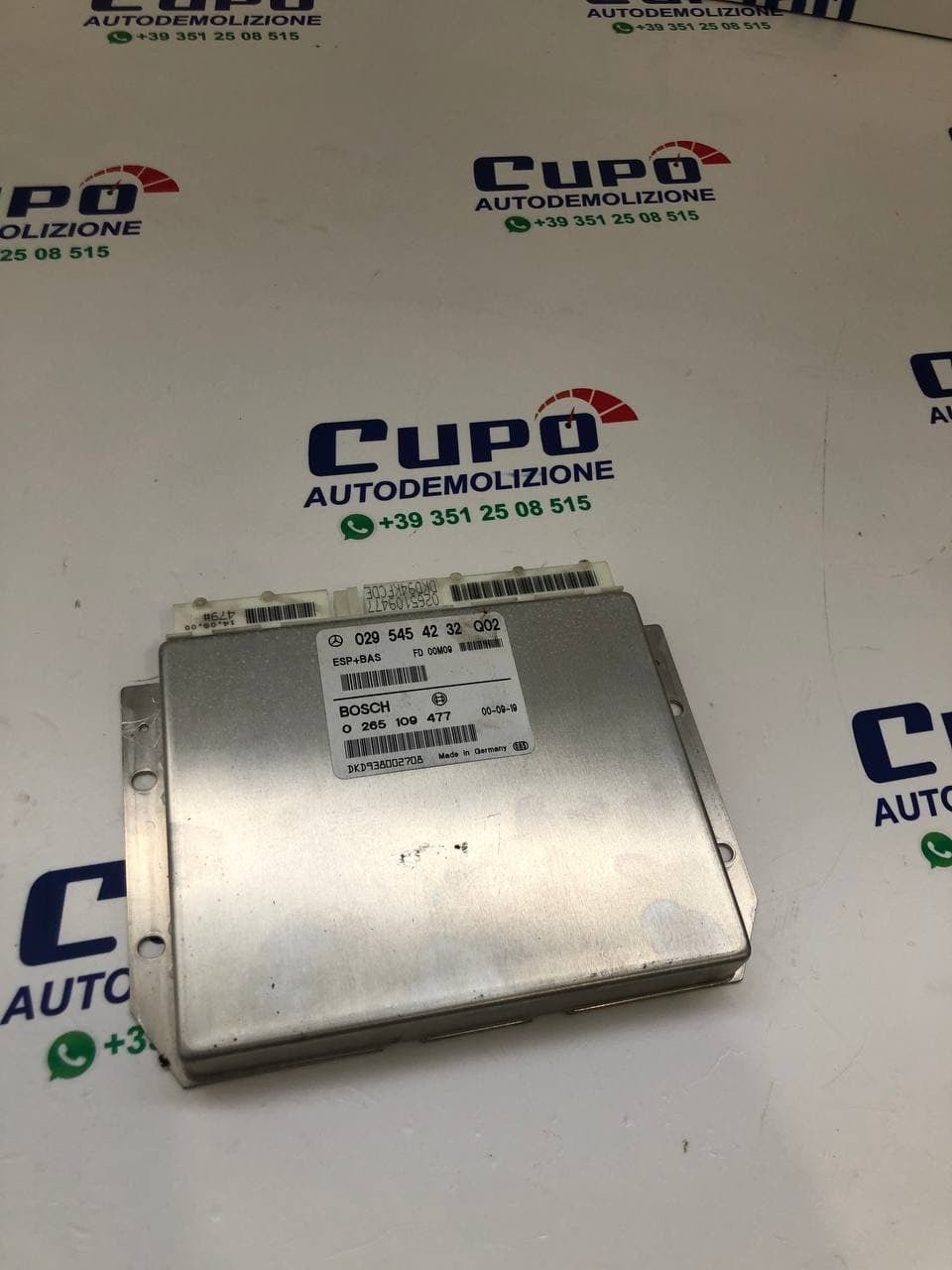 Centralina ESP MERCEDES Classe A W168 1° Serie 1999 0295454232Q02 - F&P CRASH SRLS - Ricambi Usati