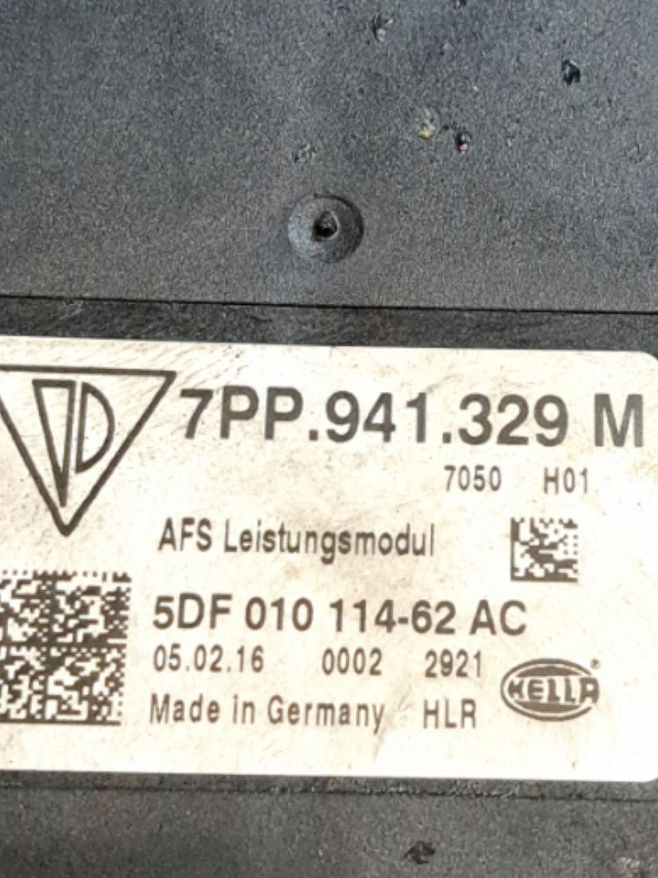 Centralina fari Audi A3 8V (2017) COD:7PP941329M - F&P CRASH SRLS - Ricambi Usati