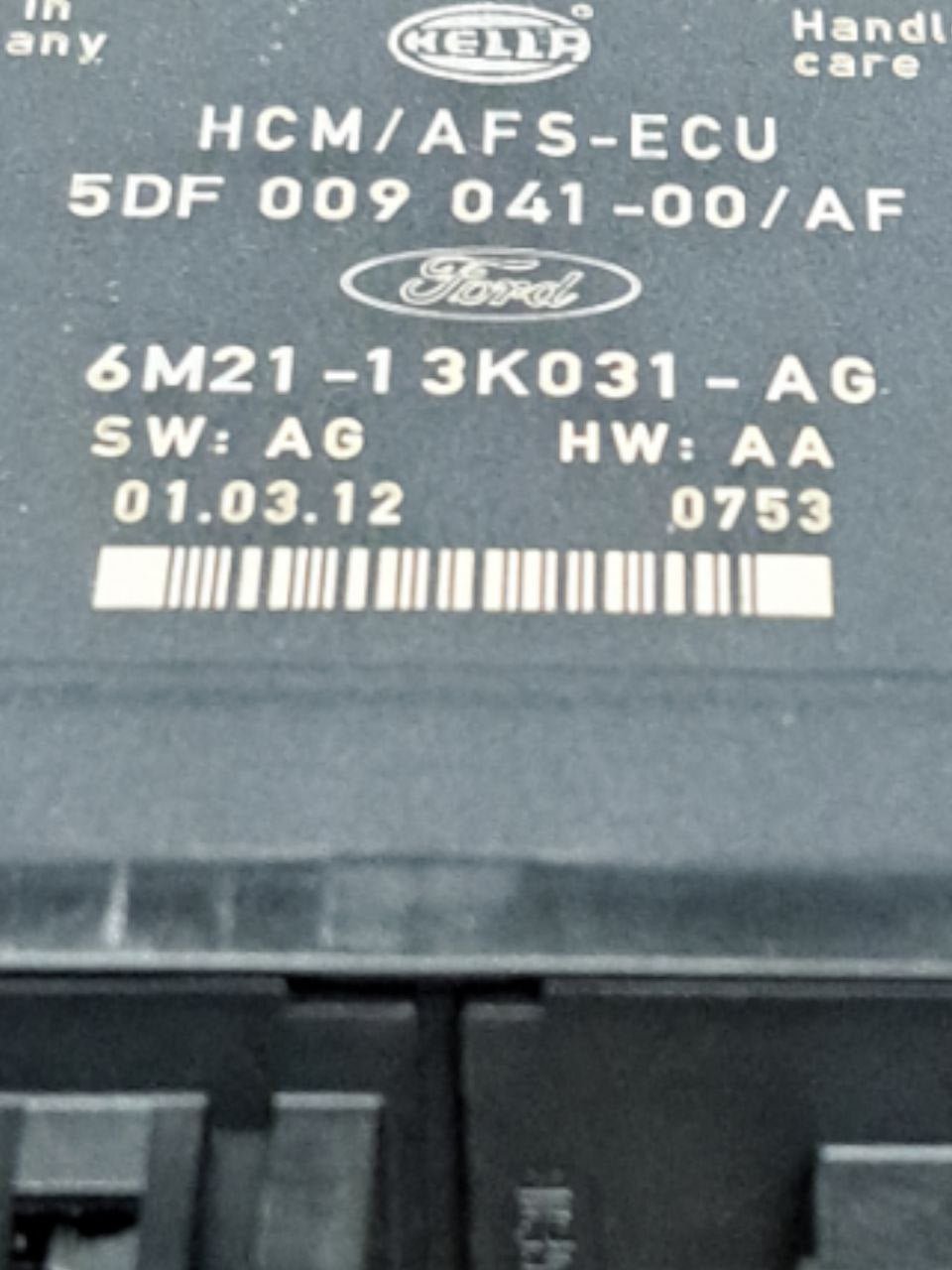 Centralina fari Ford S - max (2006 - 2014) COD:6M21 - 13K031 - AG - F&P CRASH SRLS - Ricambi Usati