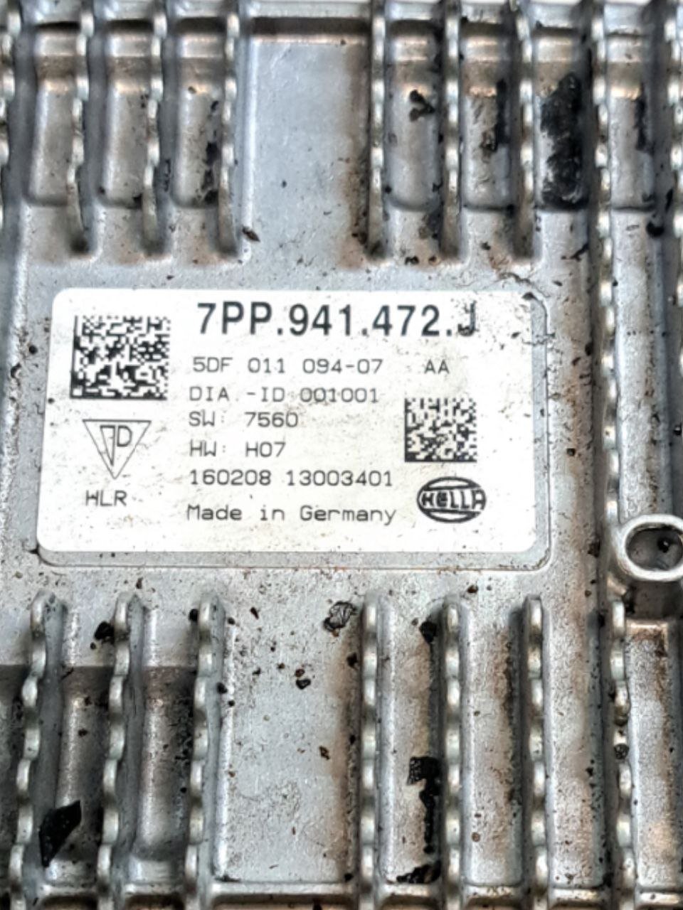 Centralina fari led Audi A3 8V (2017) COD:7PP941472J - F&P CRASH SRLS - Ricambi Usati