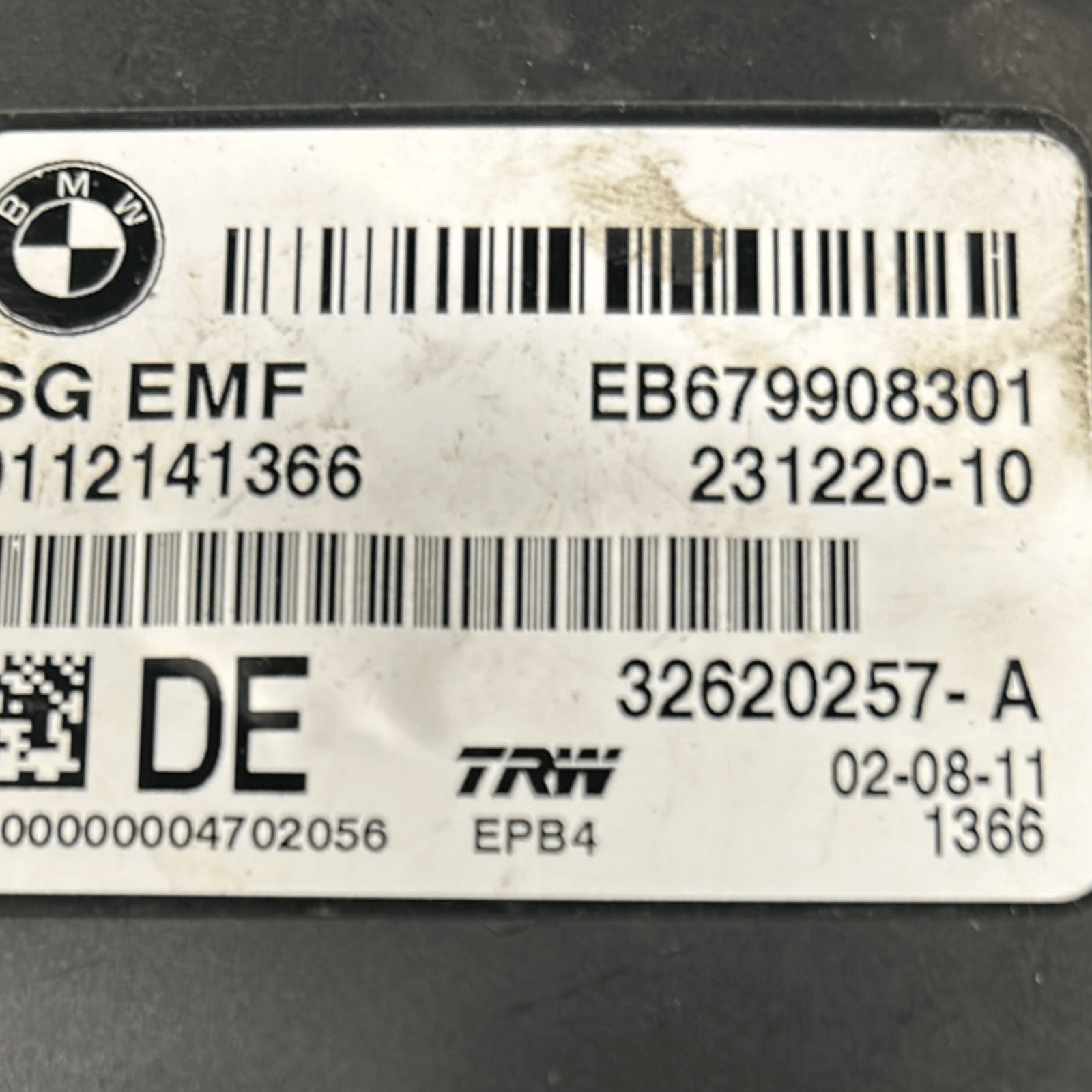 Centralina freno Di Stazionamento Bmw Serie 6 cod:32620257 - A (2012 > 2018) - F&P CRASH SRLS - Ricambi Usati