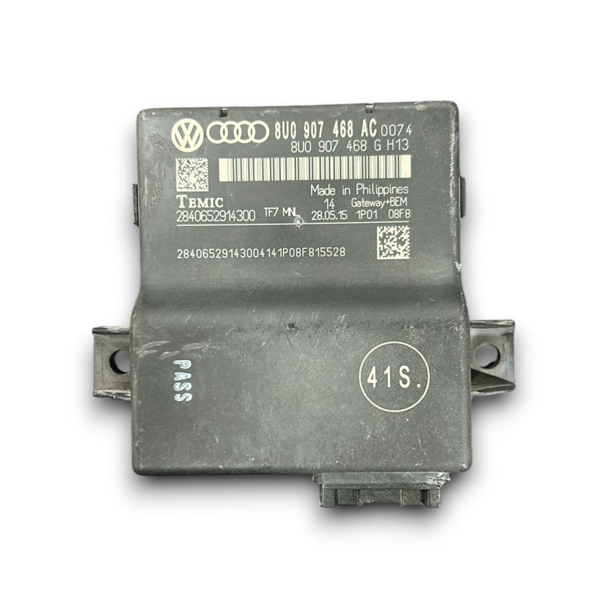 Centralina gateway audi a1 8x 1.6 diesel cod:8U0907468AC (2010 > 2018) - F&P CRASH SRLS - Ricambi Usati