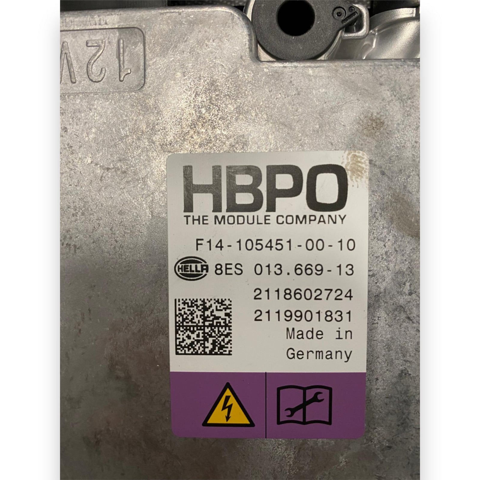 Centralina HBPO / filtro alta frequenza Bmw X3 G01 2.0 Diesel (2017 - 2024) Cod: 8ES013 - F&P CRASH SRLS - Ricambi Usati