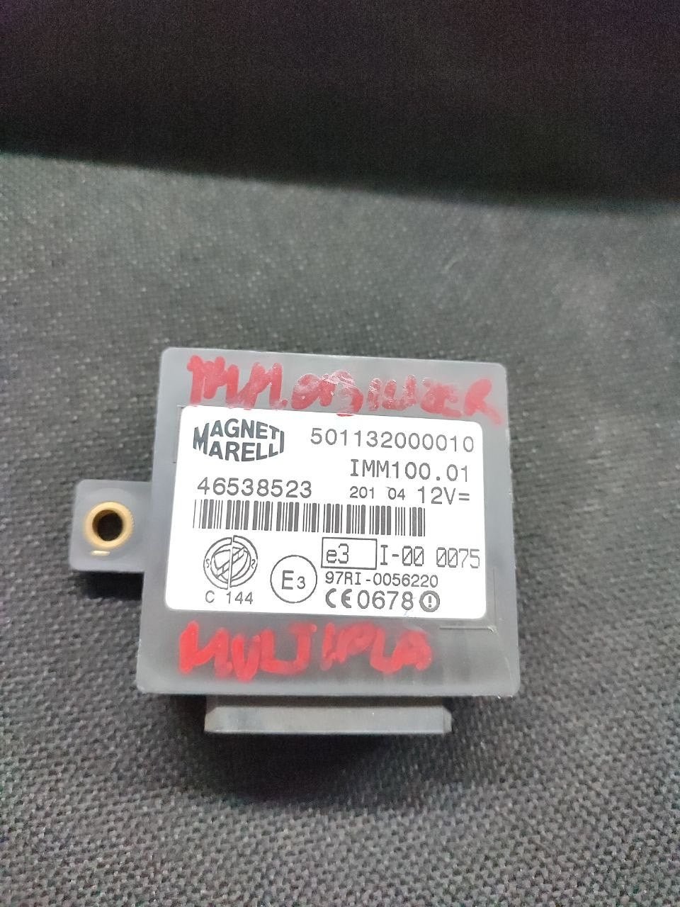 Centralina Immobilizer avviamento Fiat Multipla 1.9 jtd cod 46538523 - F&P CRASH SRLS - Ricambi Usati