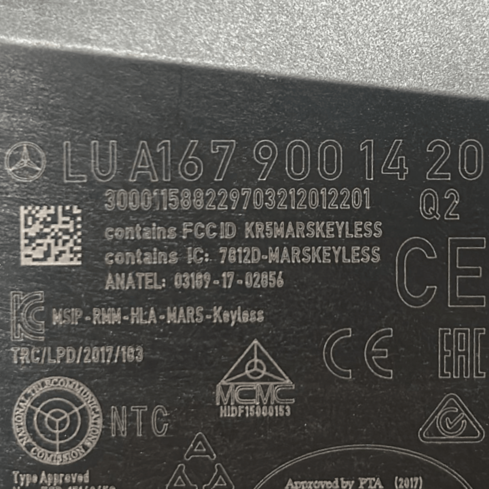 Centralina Keyless Mercedes Benz Classe B (W247) cod.A1679001420 (2018 > ) - F&P CRASH SRLS - Ricambi Usati