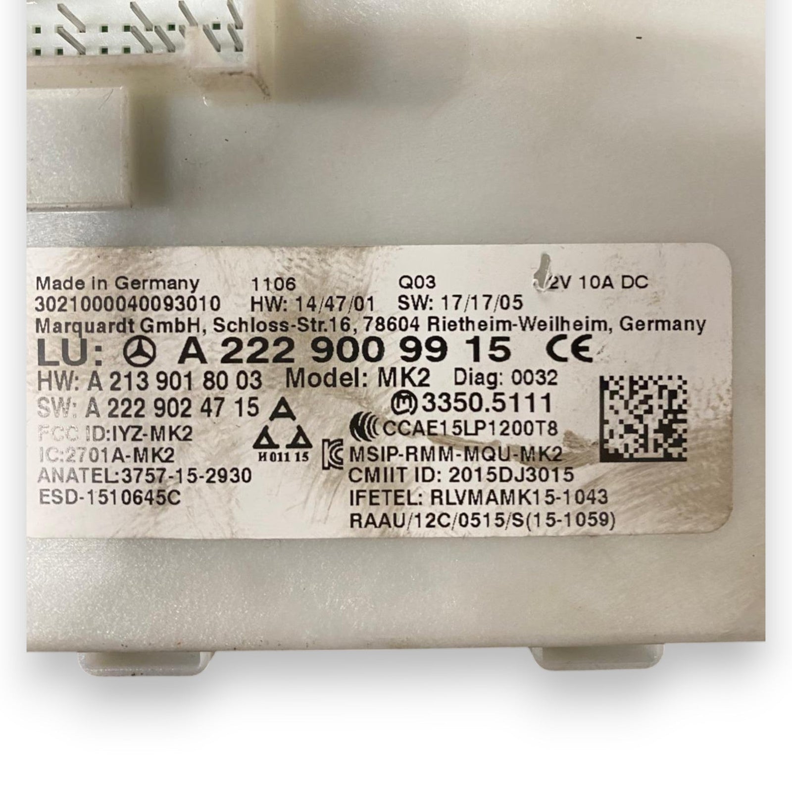 Centralina keyless Mercedes - Benz GLC X253 (2015 - 2023) Cod: A2229009915 - F&P CRASH SRLS - Ricambi Usati