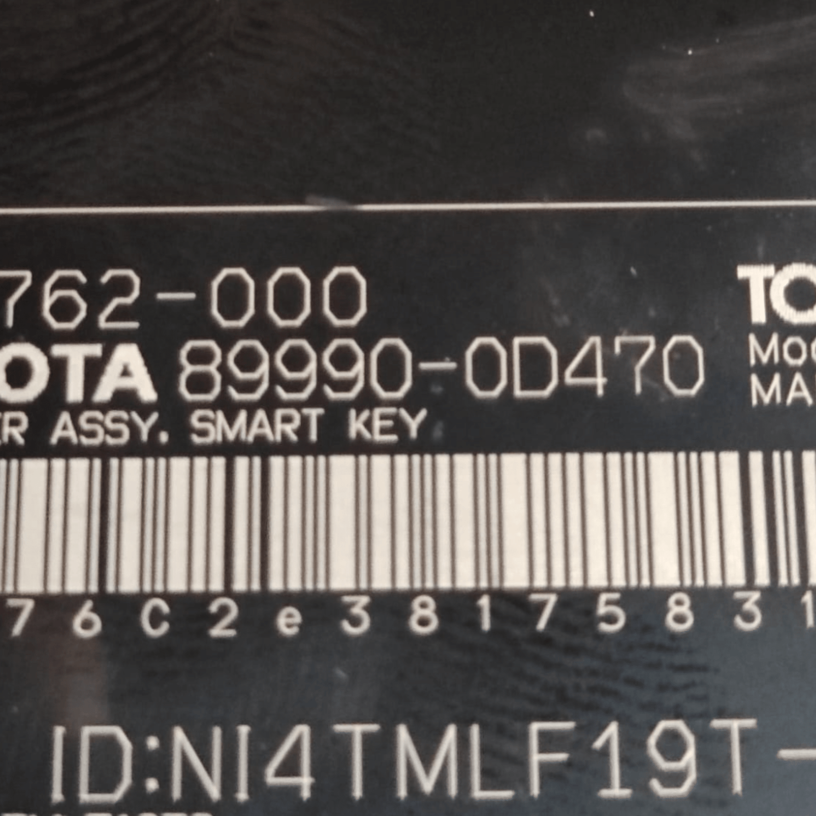 Centralina Keyless Toyota Yaris Cross COD: 899900D470 (2020 - ) - F&P CRASH SRLS - Ricambi Usati