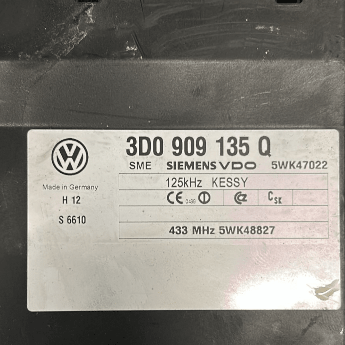 Centralina keyless volkswagen touareg cod:3d0909135 (2002 > 2010) - F&P CRASH SRL - Ricambi Usati