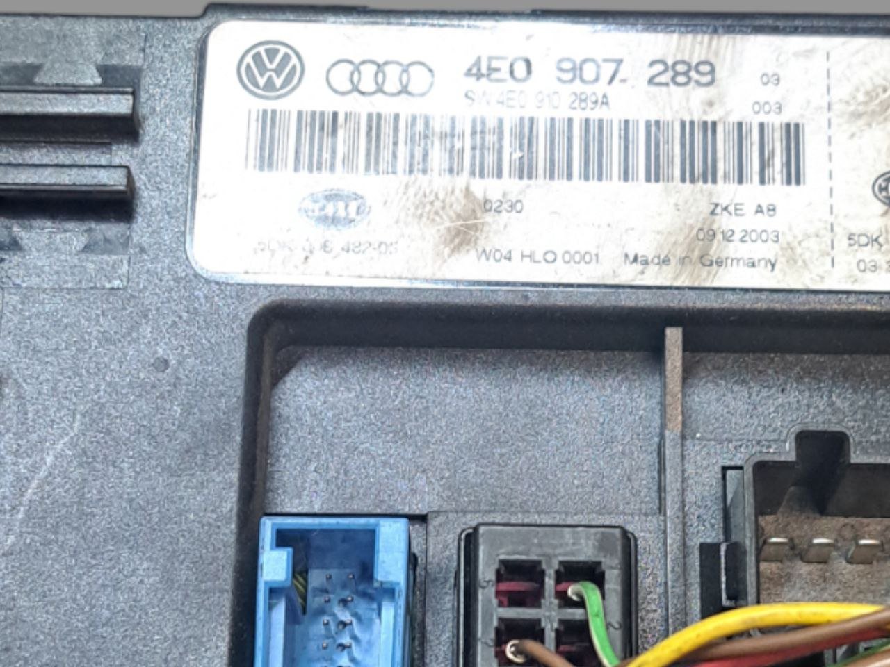 Centralina Modulo Comfort Audi A8 4E (2003 - 2009) COD:4E0907289 - F&P CRASH SRLS - Ricambi Usati