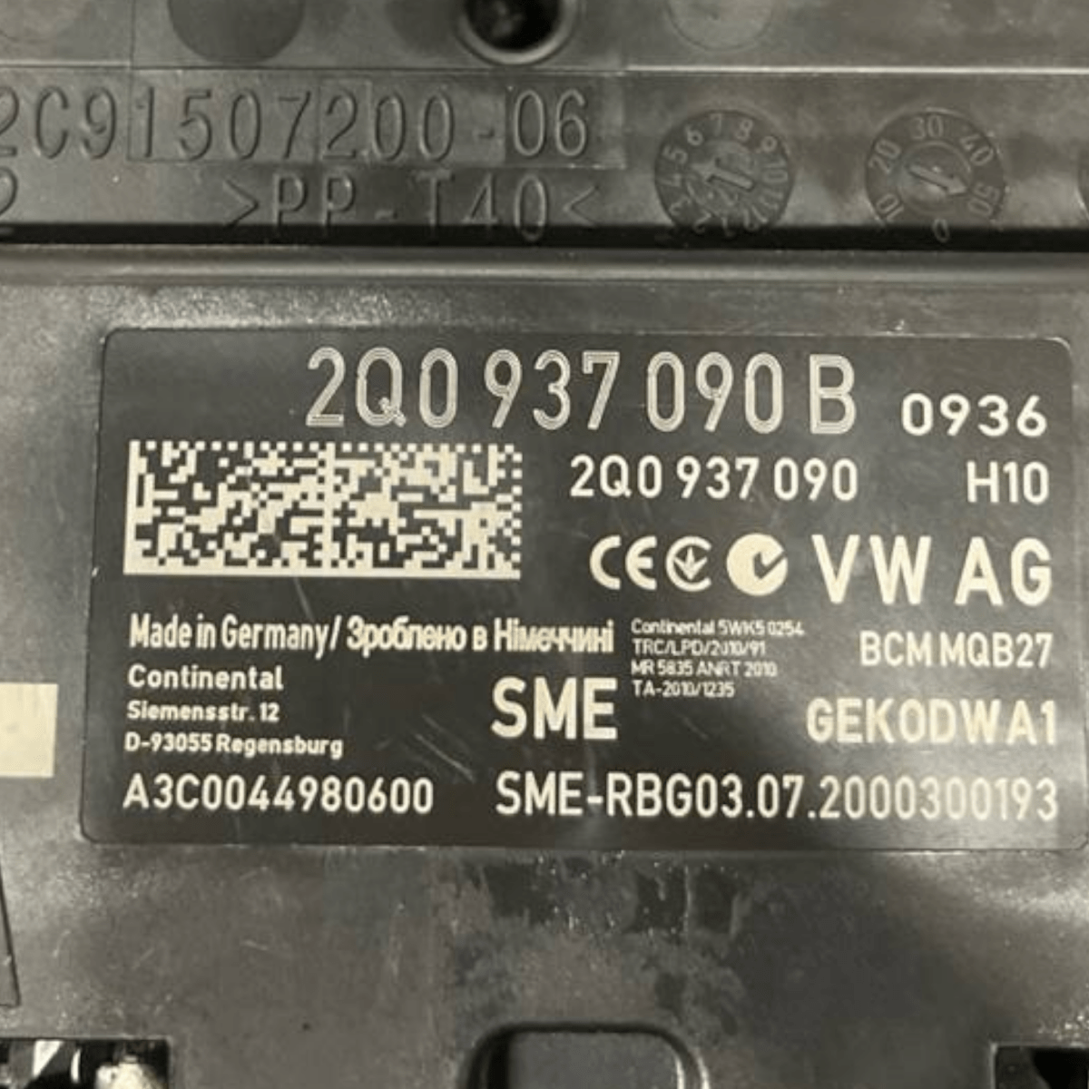 Centralina / Modulo Comfort Skoda Kamiq 1.0 Benzina (2018 - ) cod: 2Q0937090B - F&P CRASH SRLS - Ricambi Usati