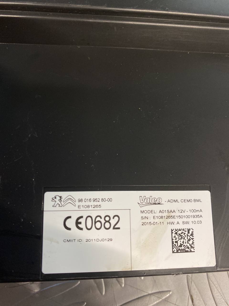 Centralina modulo Gateway Citroen Ds5 2.0 (2015) cod:9801695280-00 - F&P CRASH SRLS - Ricambi Usati