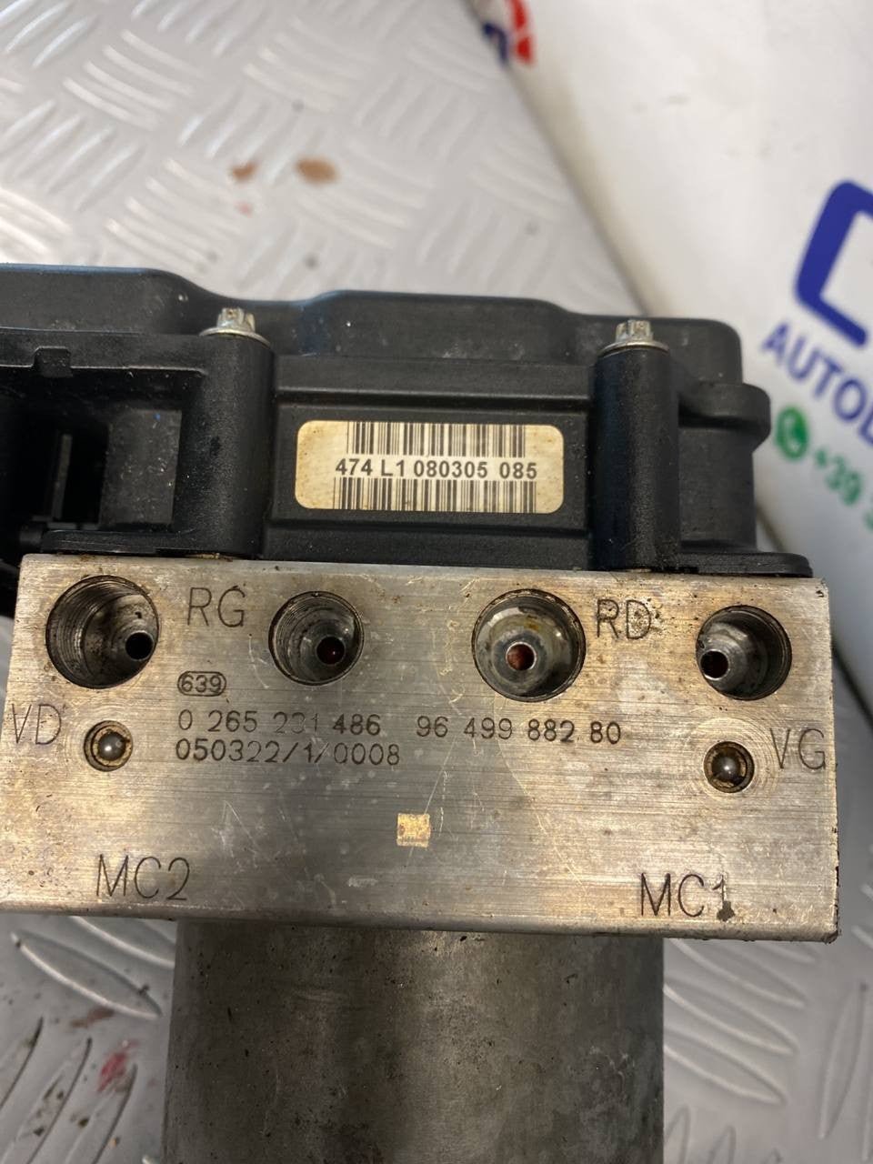 Centralina pompa abs Citroen c4 cod:9649988280 0265231486 - F&P CRASH SRLS - Ricambi Usati