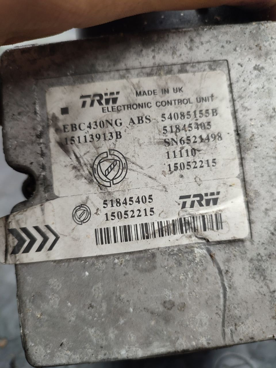 Centralina pompa abs Lancia Ypsilon ( 2007 ) cod 51845405 - F&P CRASH SRLS - Ricambi Usati