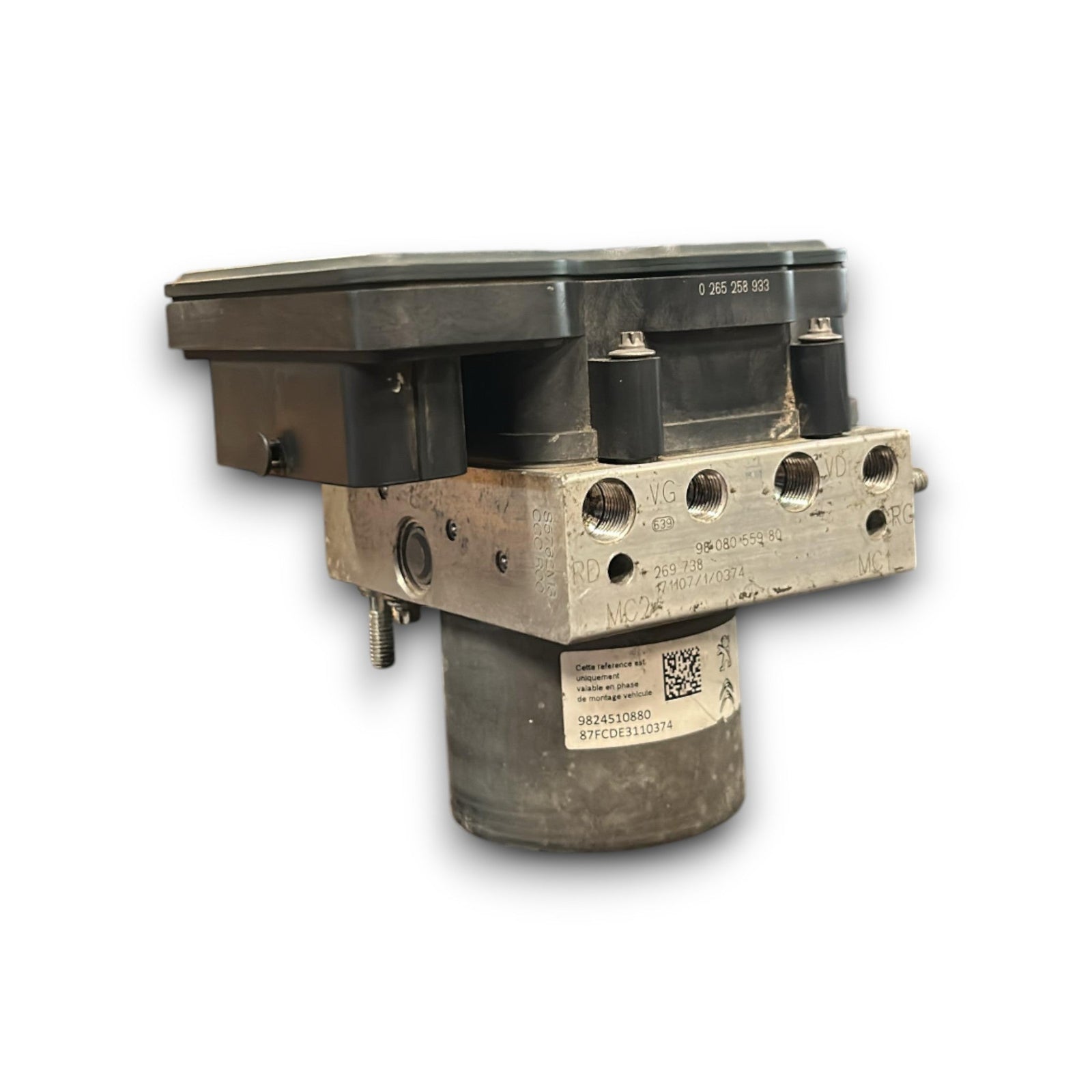 Centralina / Pompa ABS Peugeot Expert III cod.9808055980 1.5 Diesel (2016 > ) cod.0265258933 cod.9824510880 - F&P CRASH SRLS - Ricambi Usati