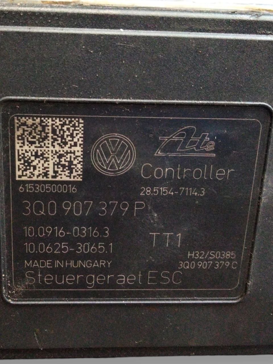 Centralina Pompa Abs Skoda Octavia / Seat Ibiza / Seat Leon / VW Golf 1.4 Benzina (2018 )cod.3Q0614517P - F&P CRASH SRLS - Ricambi Usati