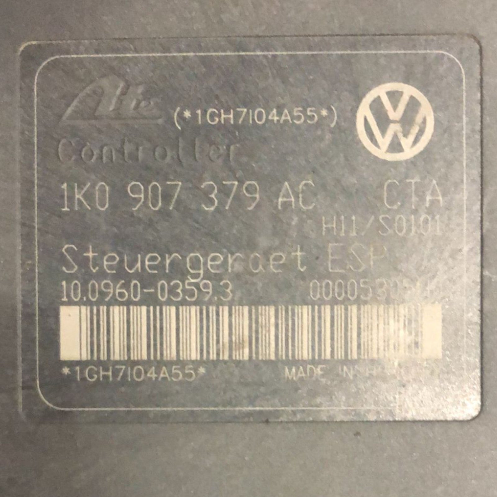 Centralina Pompa Abs Volkswagen Golf V 1.9 Diesel (2005 > 2008) cod:1K0907379AC - F&P CRASH SRLS - Ricambi Usati