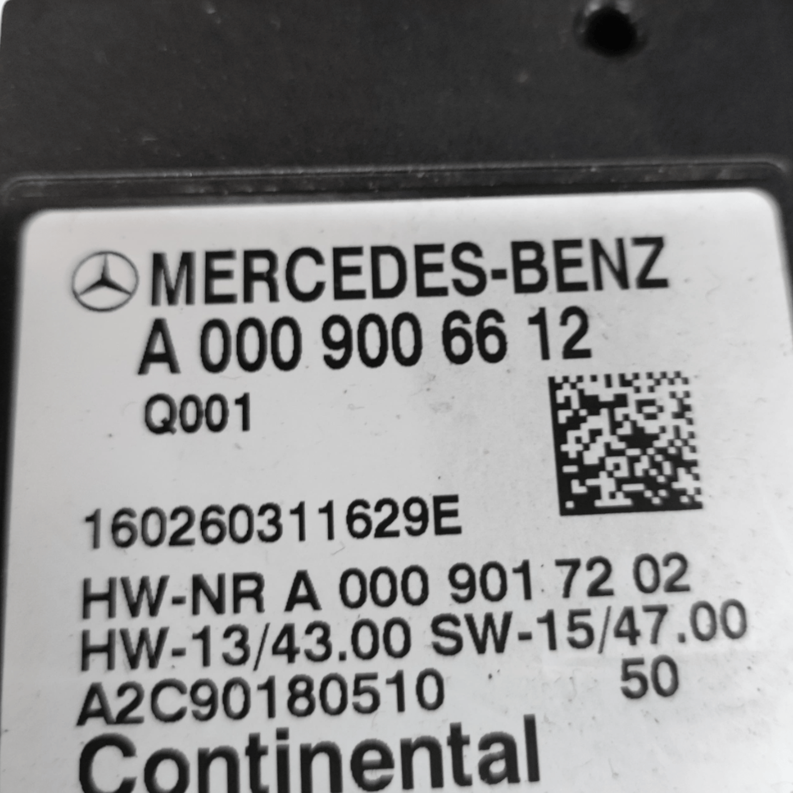 Centralina Pompa Carburante Mercedes - Benz Classe C (W205) COD: A0009006612 (2014 - 2021) - F&P CRASH SRLS - Ricambi Usati